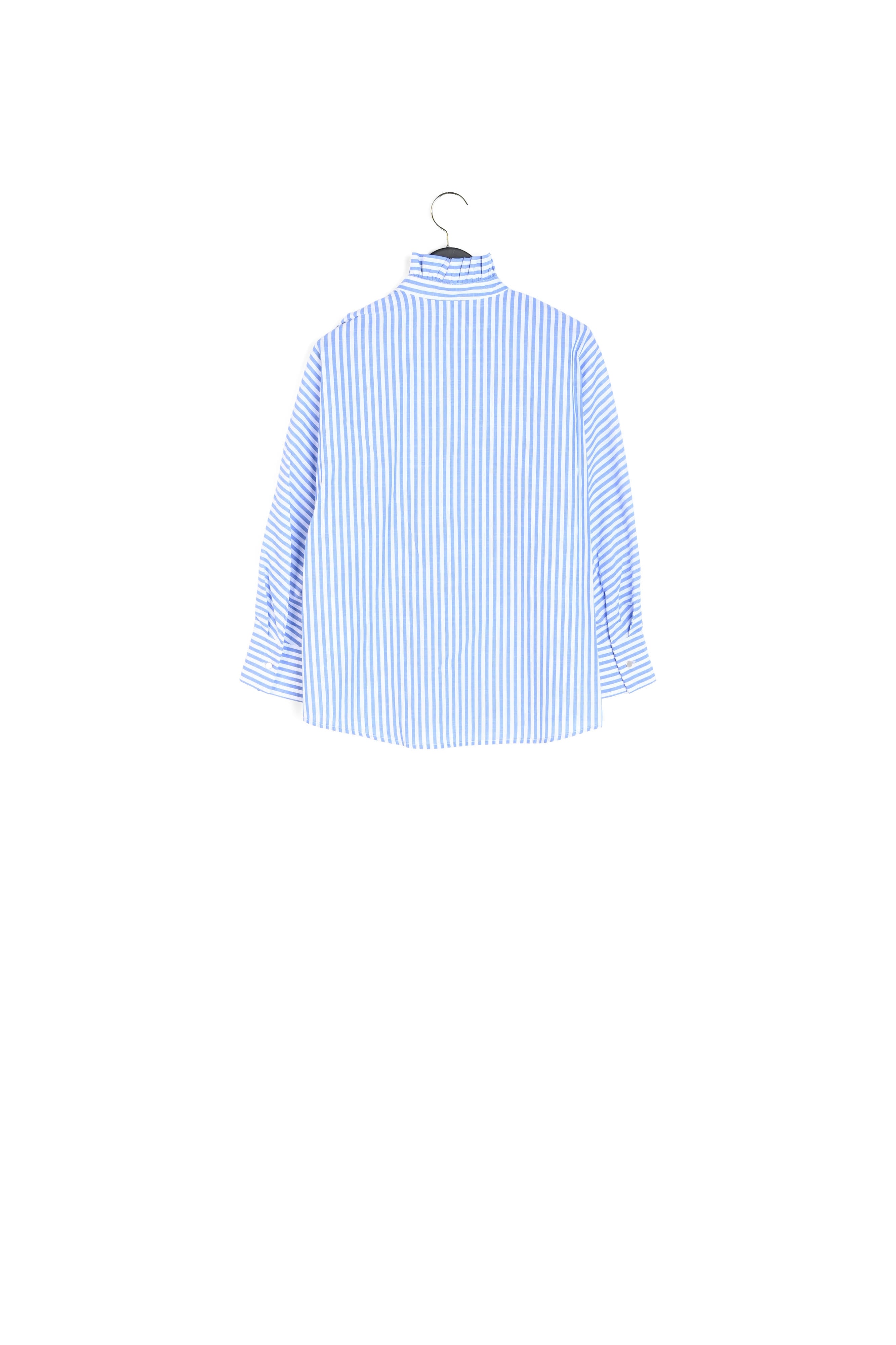 Chemise rayée à col froncé Faume - seconde main