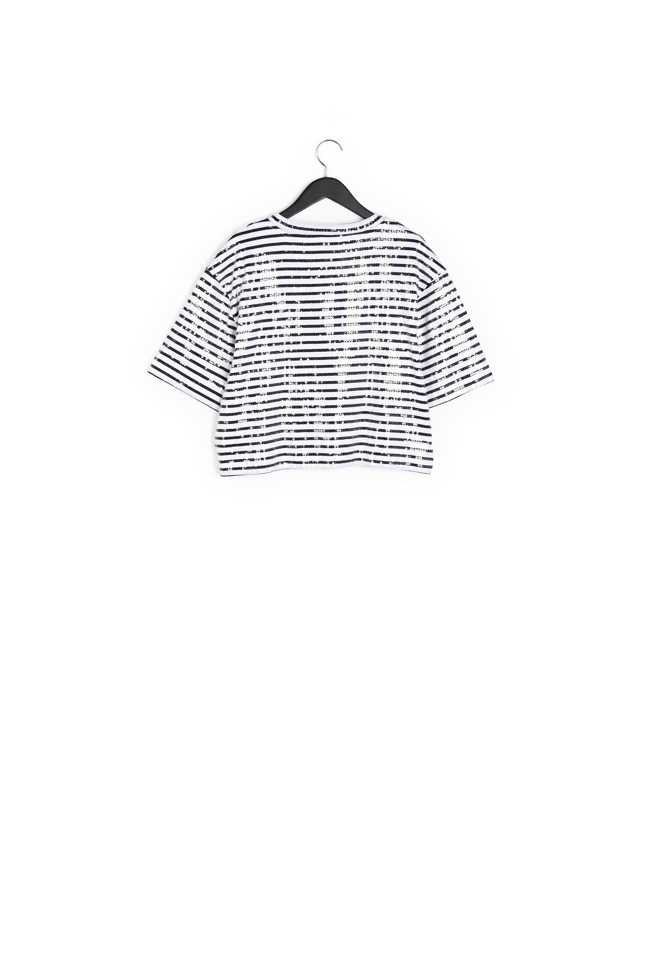 T-shirt rayures sequins bicolore Faume - seconde main