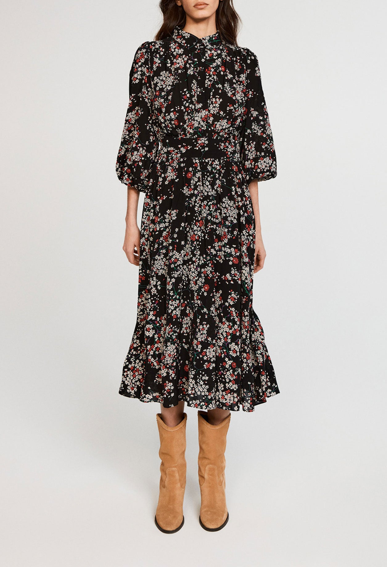 Robe longue ceinturée Faume - seconde main