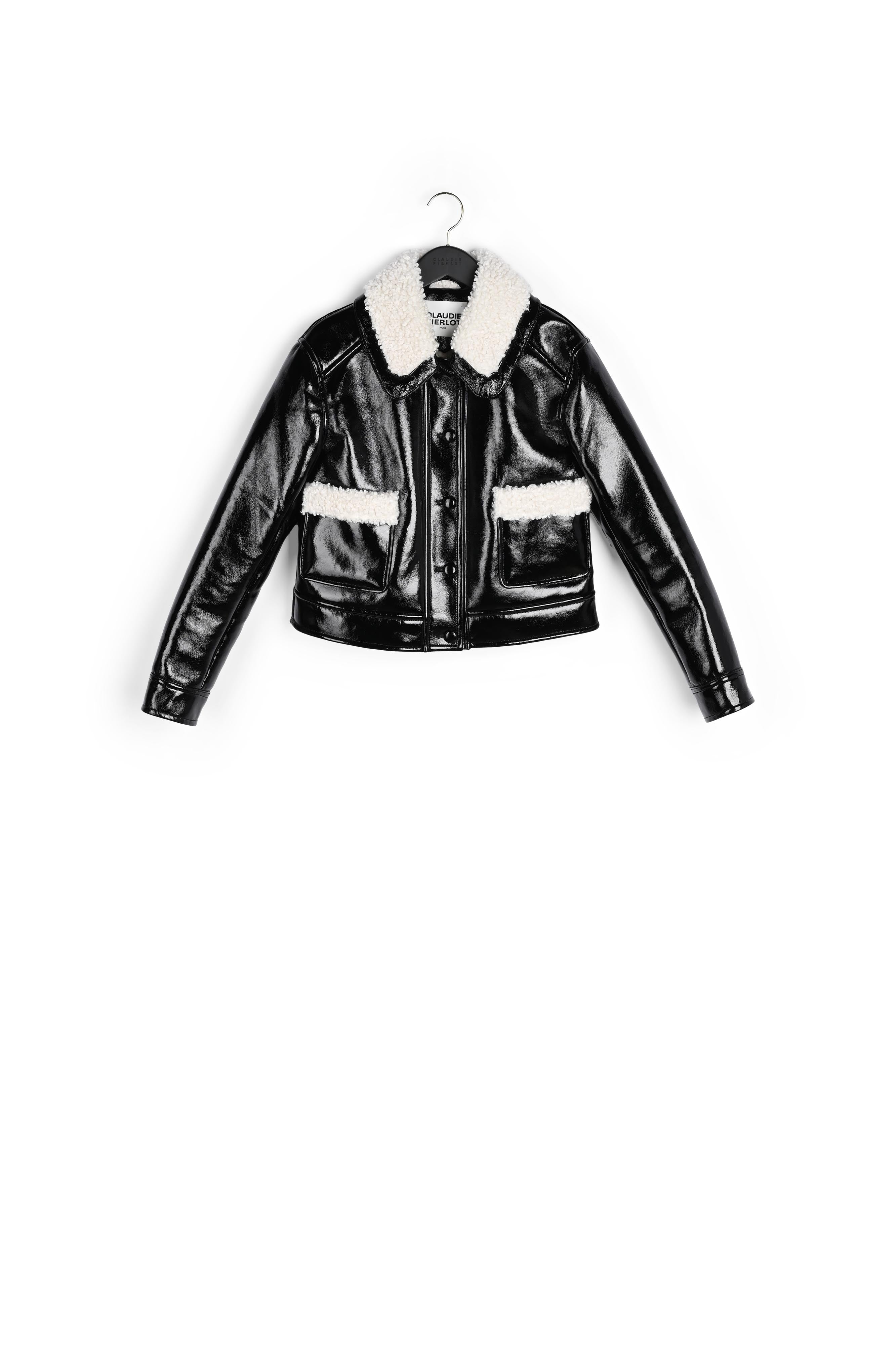 Veste en vinyle bicolore Faume - seconde main