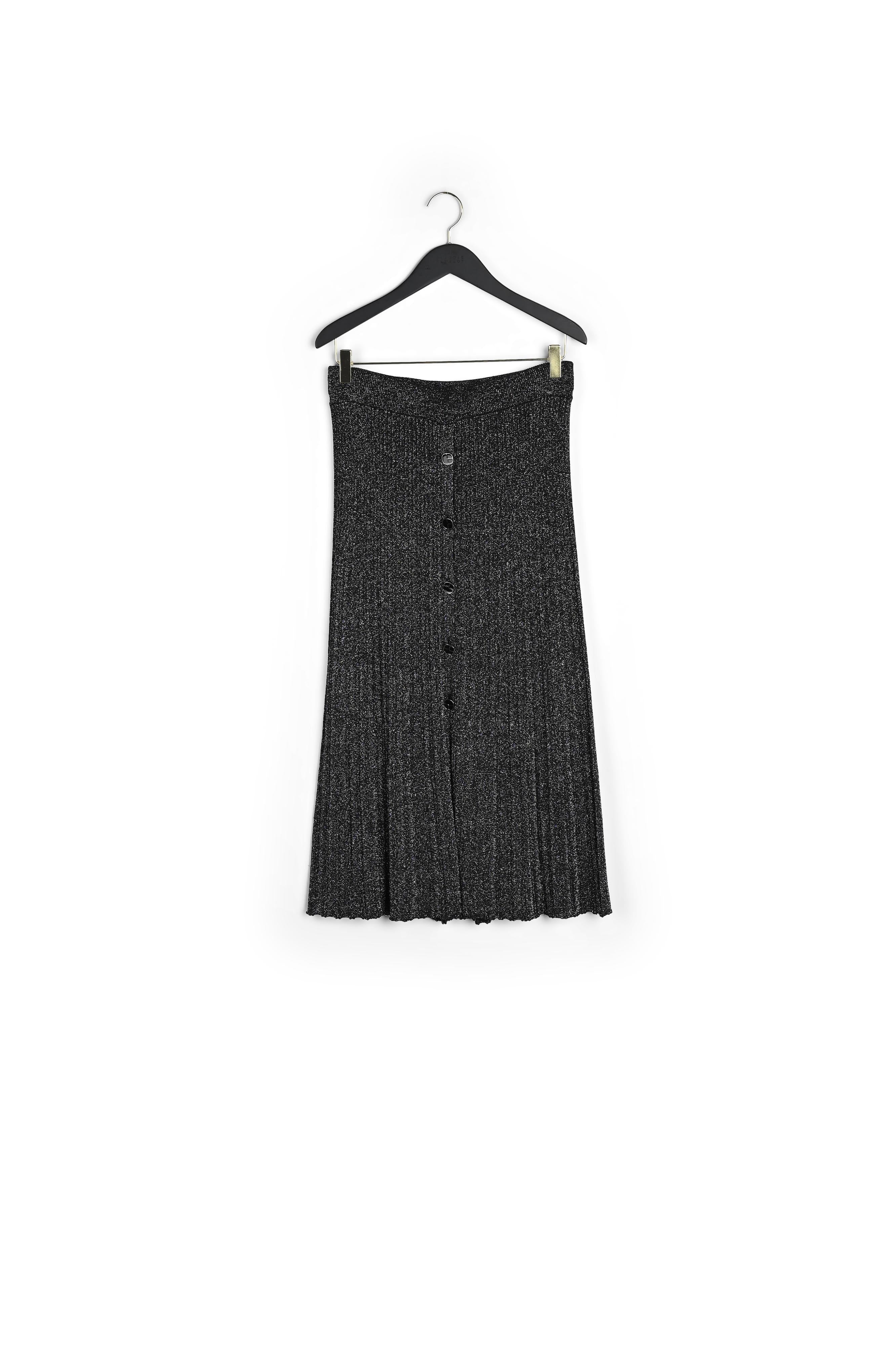 Jupe argent maille métallisée Faume - seconde main