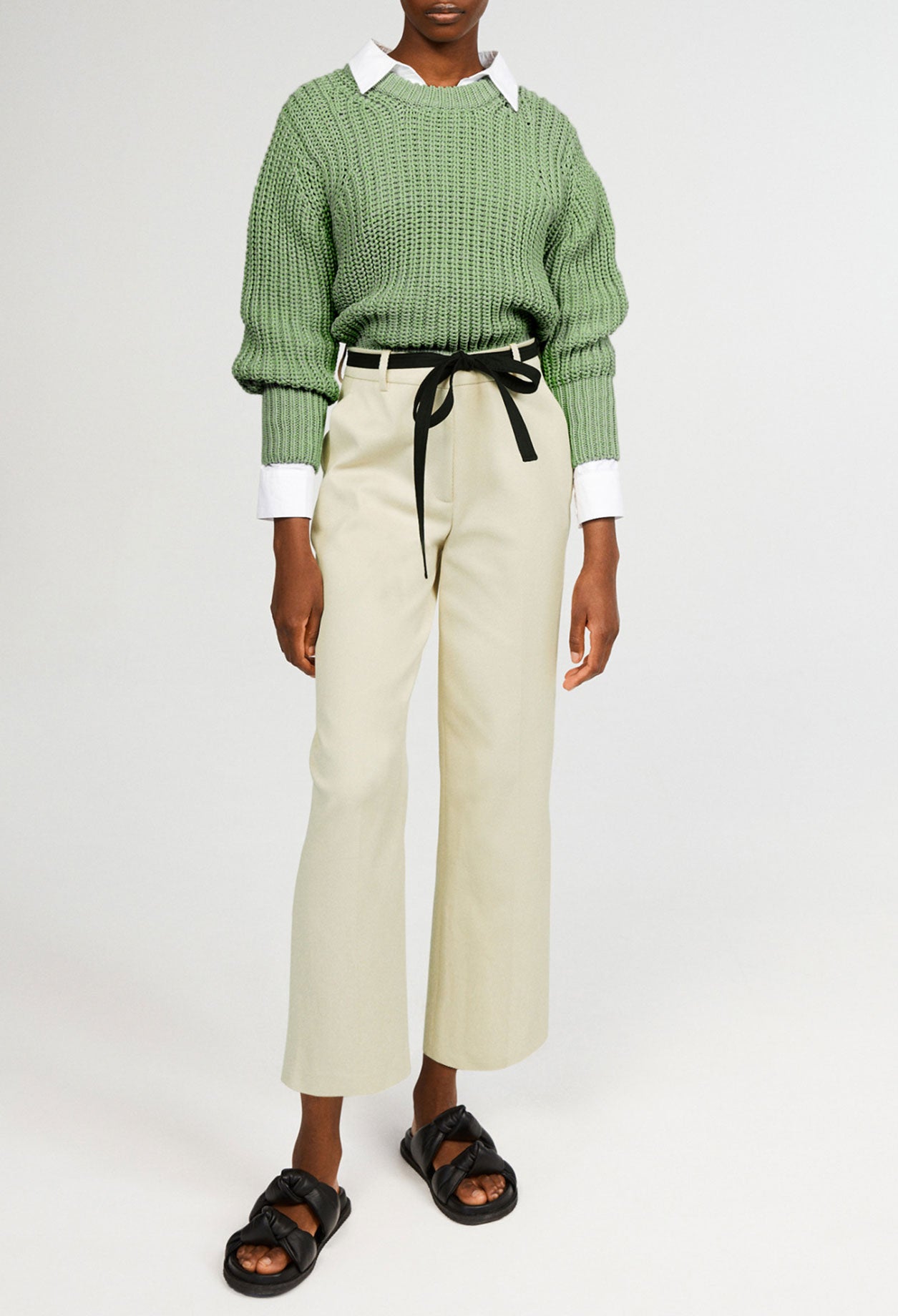 Pantalon droit ceinturé Faume - seconde main