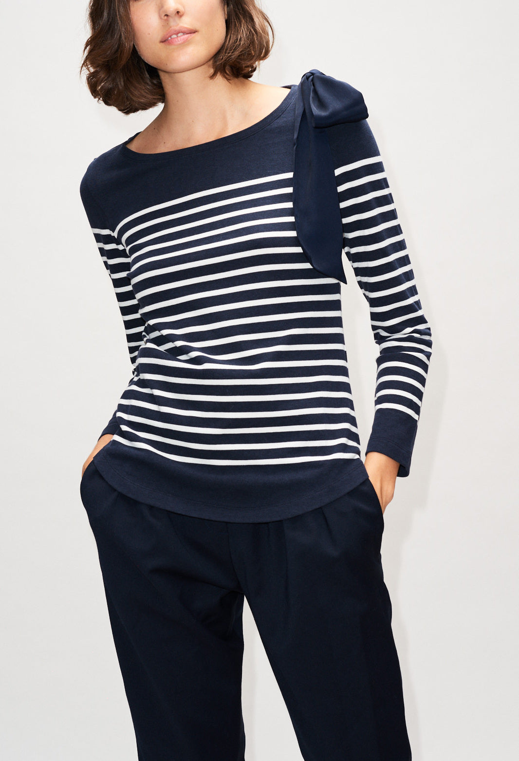 T-shirt trocadéro rayé Faume - seconde main