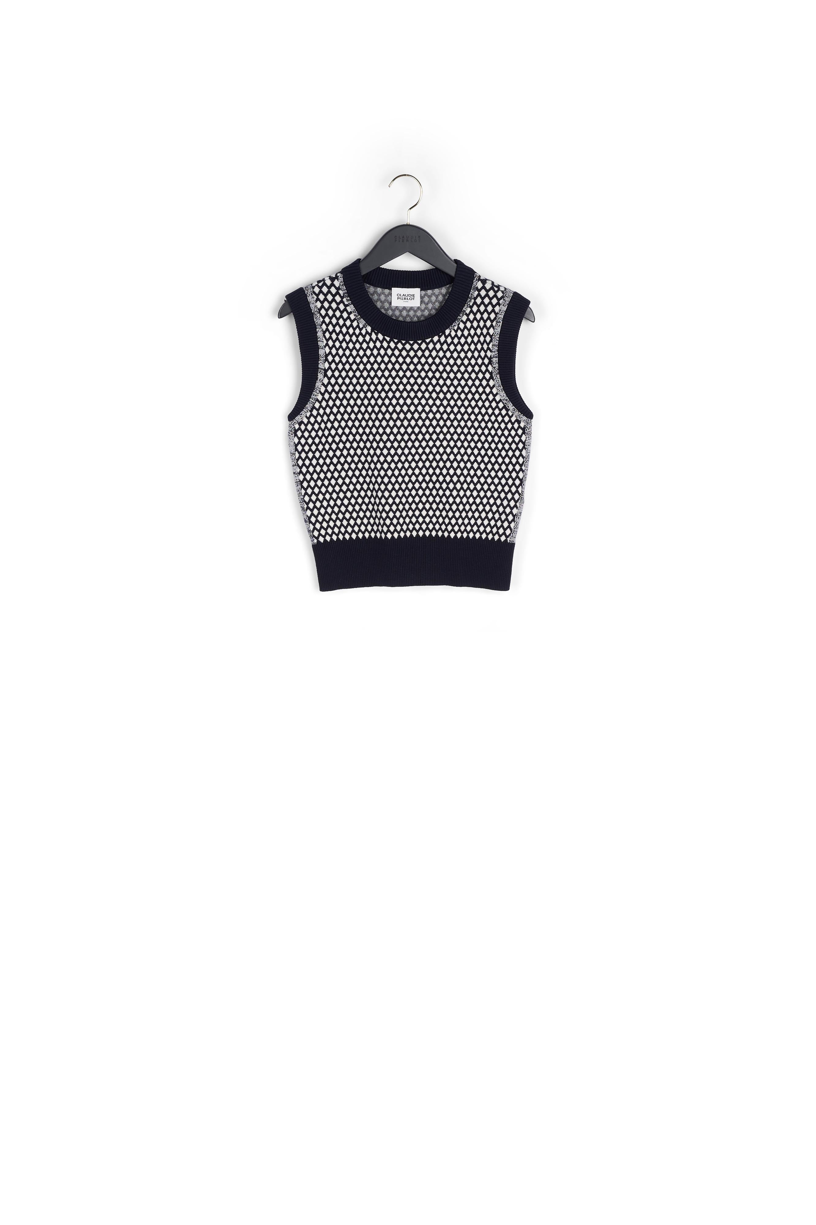 Pull sans manche à motifs graphiques Faume - seconde main