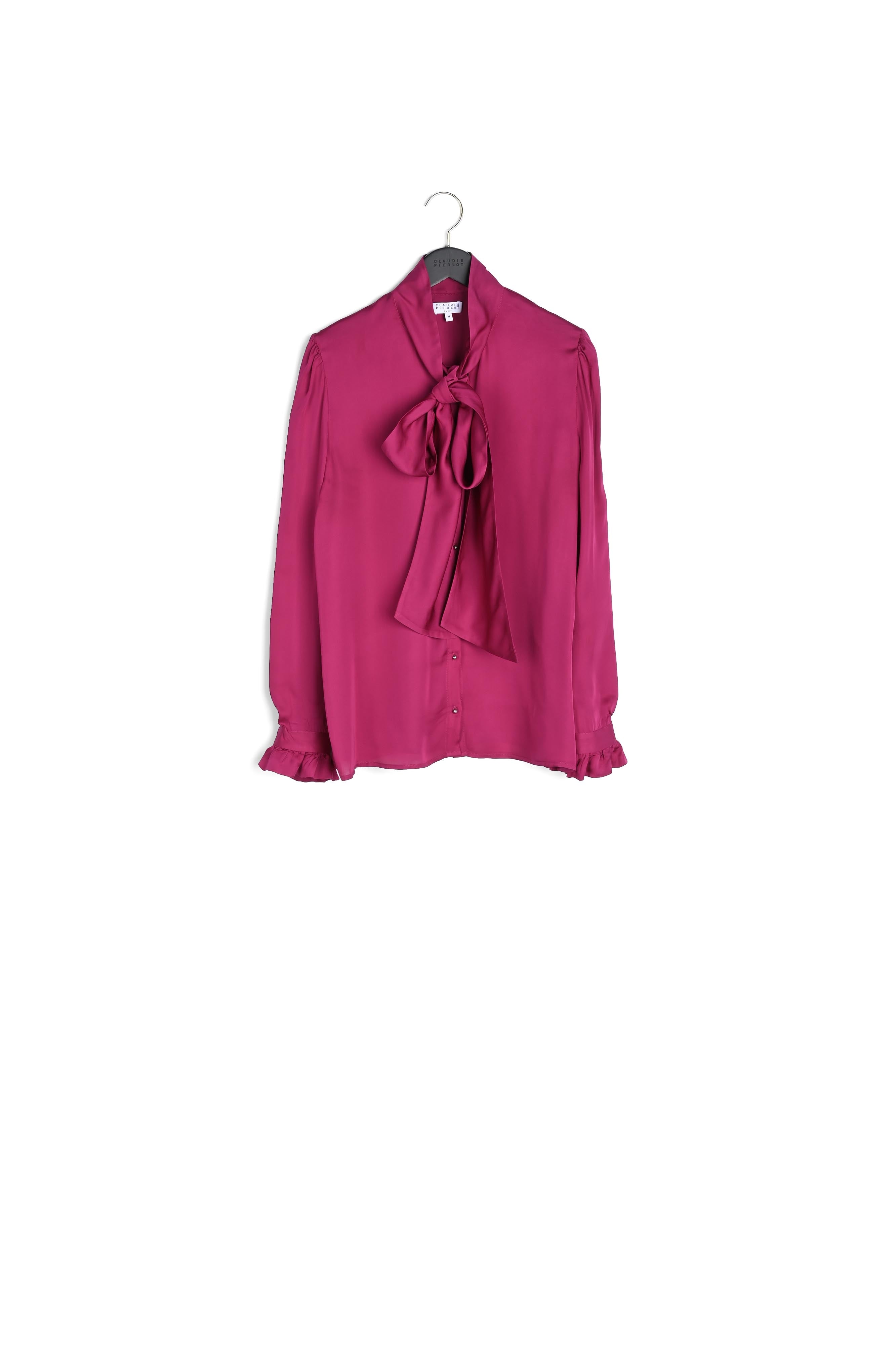 Chemise col lavallière Faume - seconde main