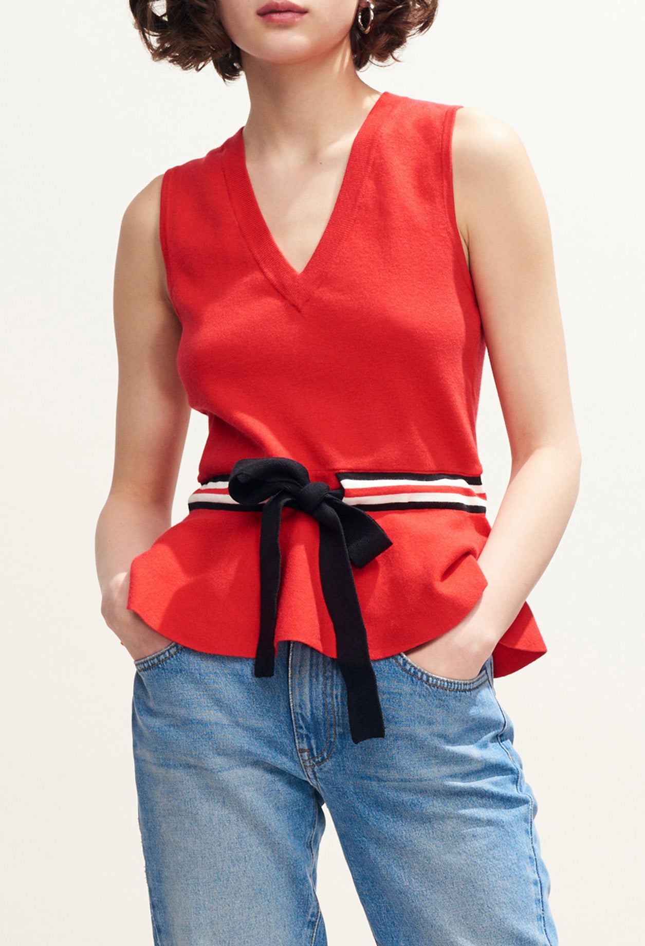 Pull sans manches à détails sporty Faume - seconde main