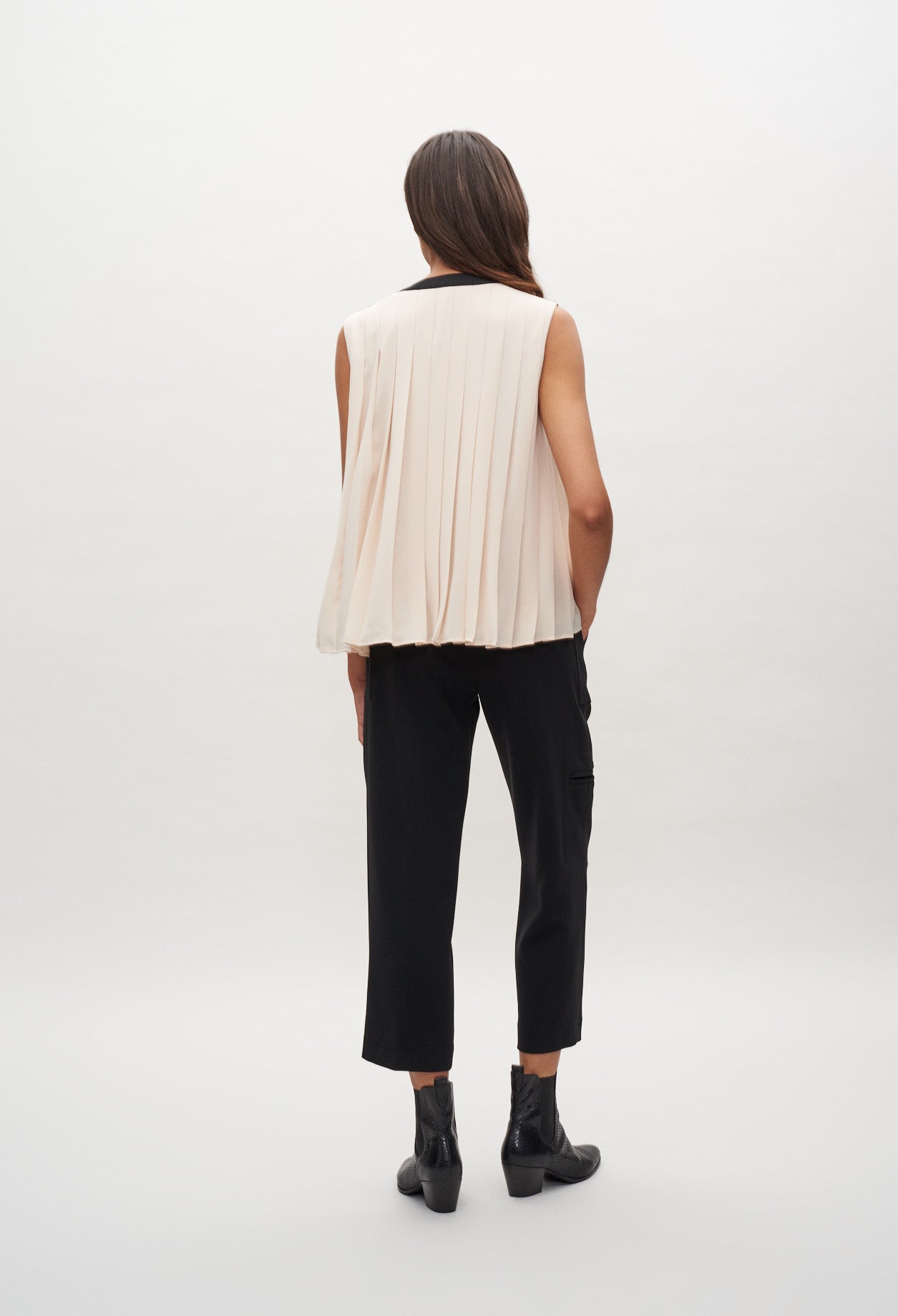 Top sans manches plissé Faume - seconde main