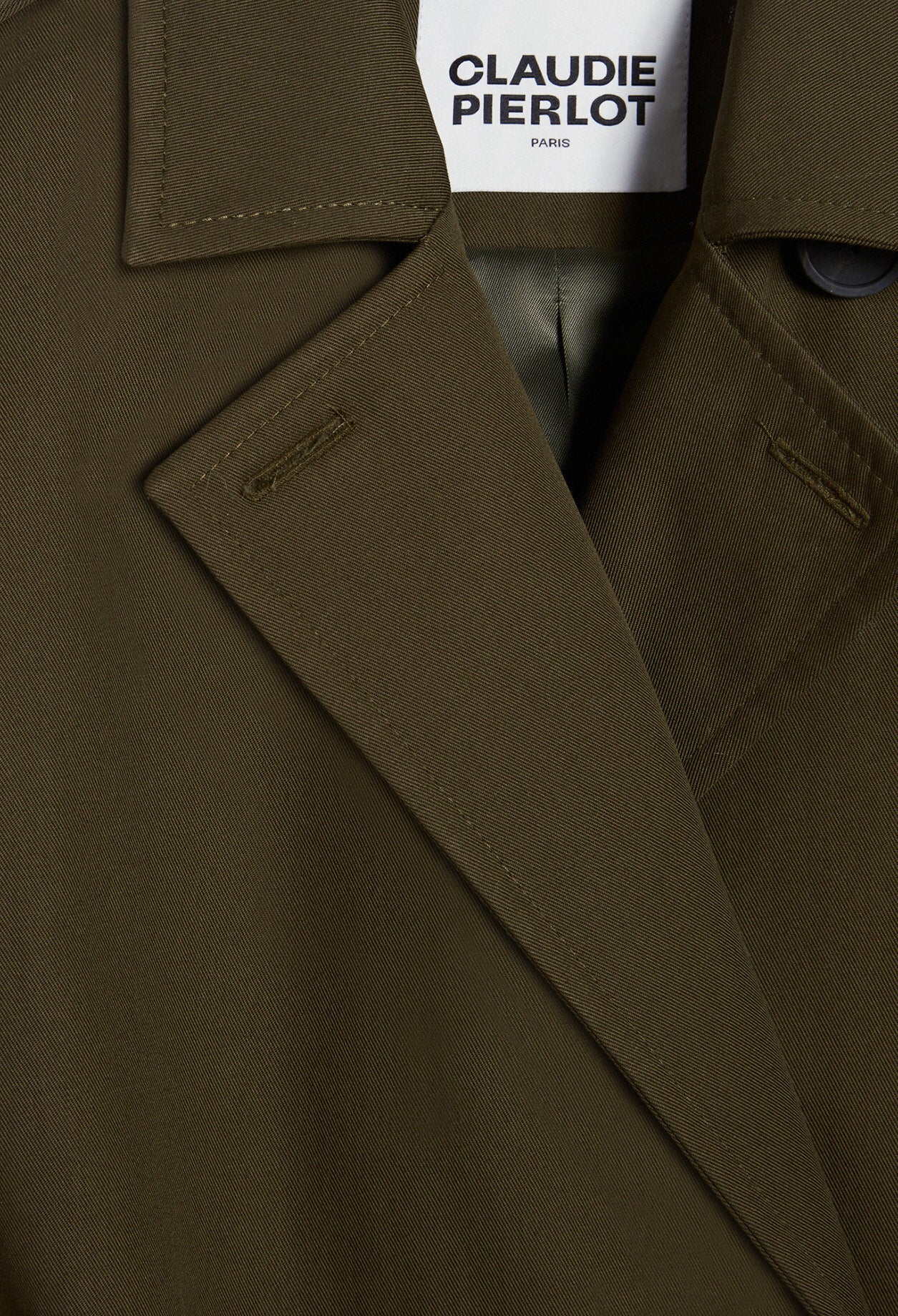 trench long kaki Faume - seconde main