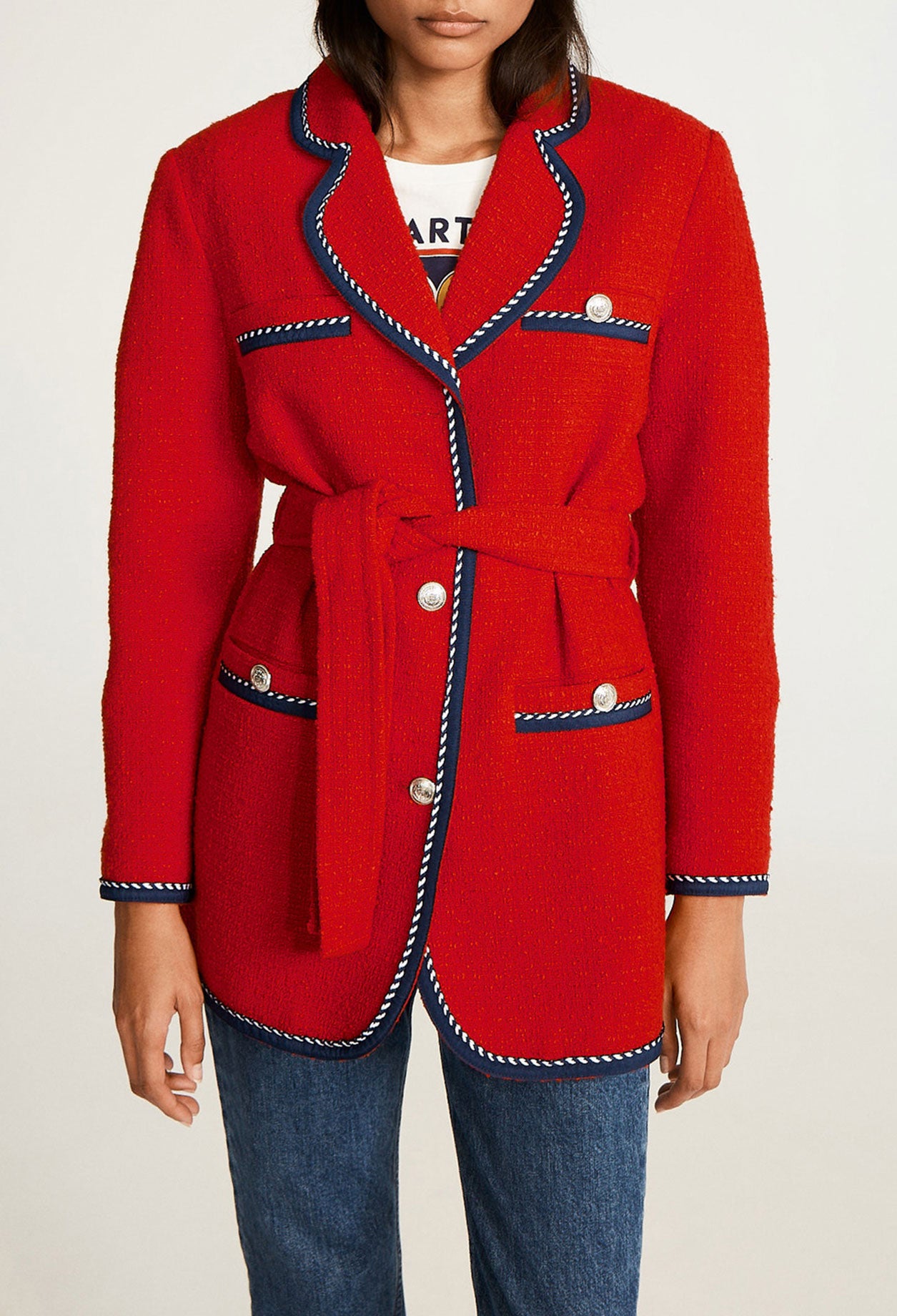 Manteau en tweed Faume - seconde main