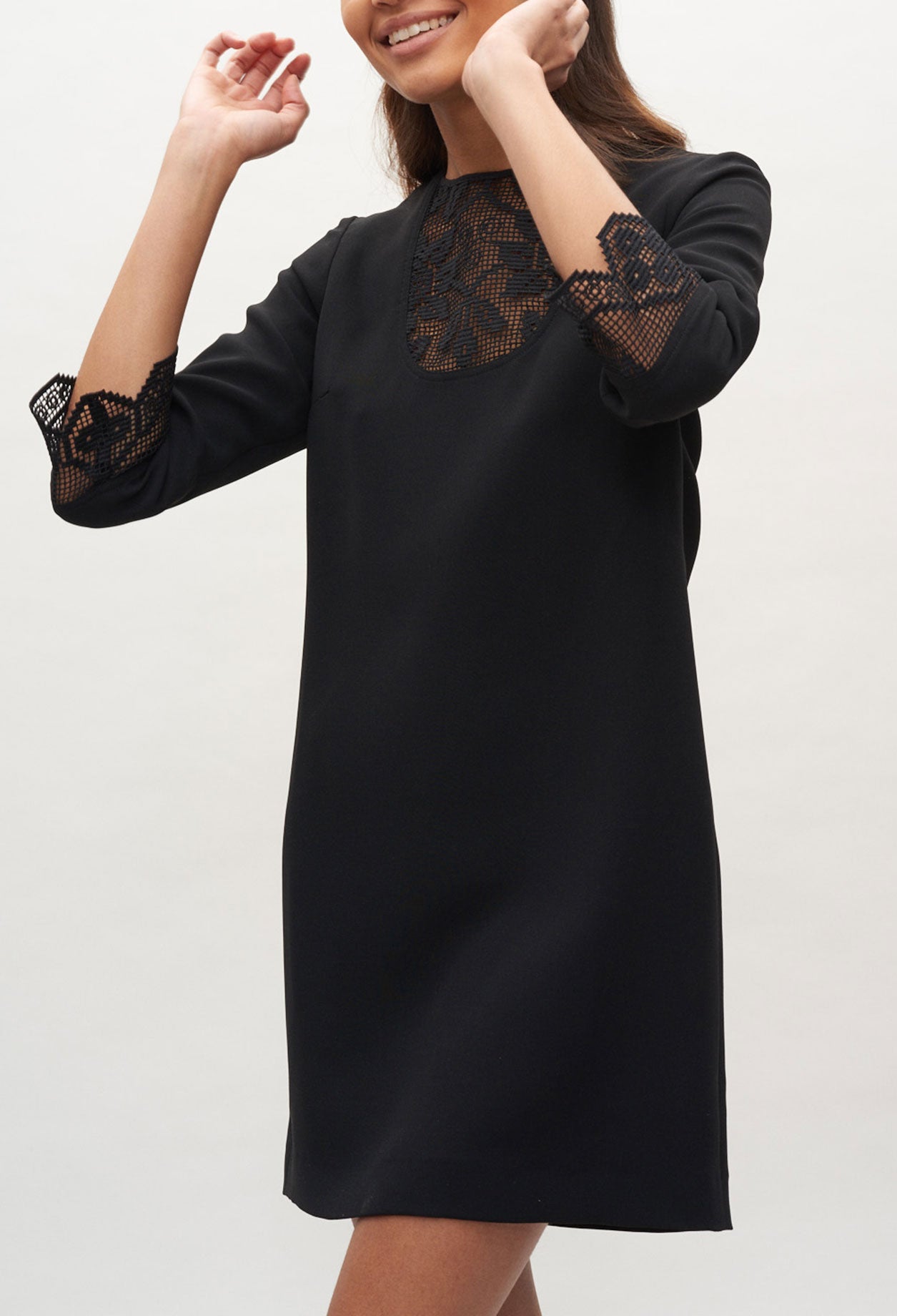 Robe à finitions en dentelle Faume - seconde main