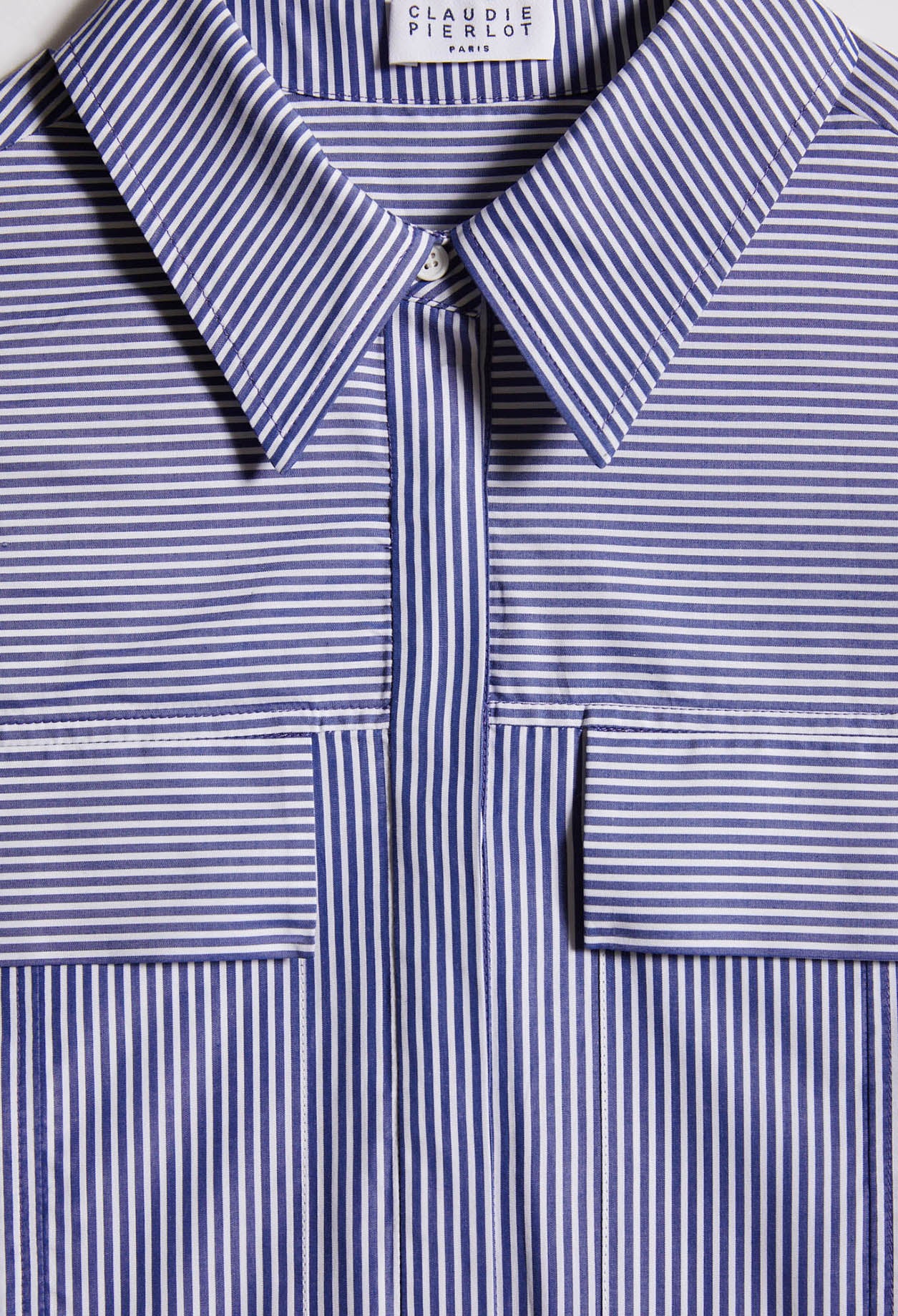 Chemise rayée en coton biologique Faume - seconde main