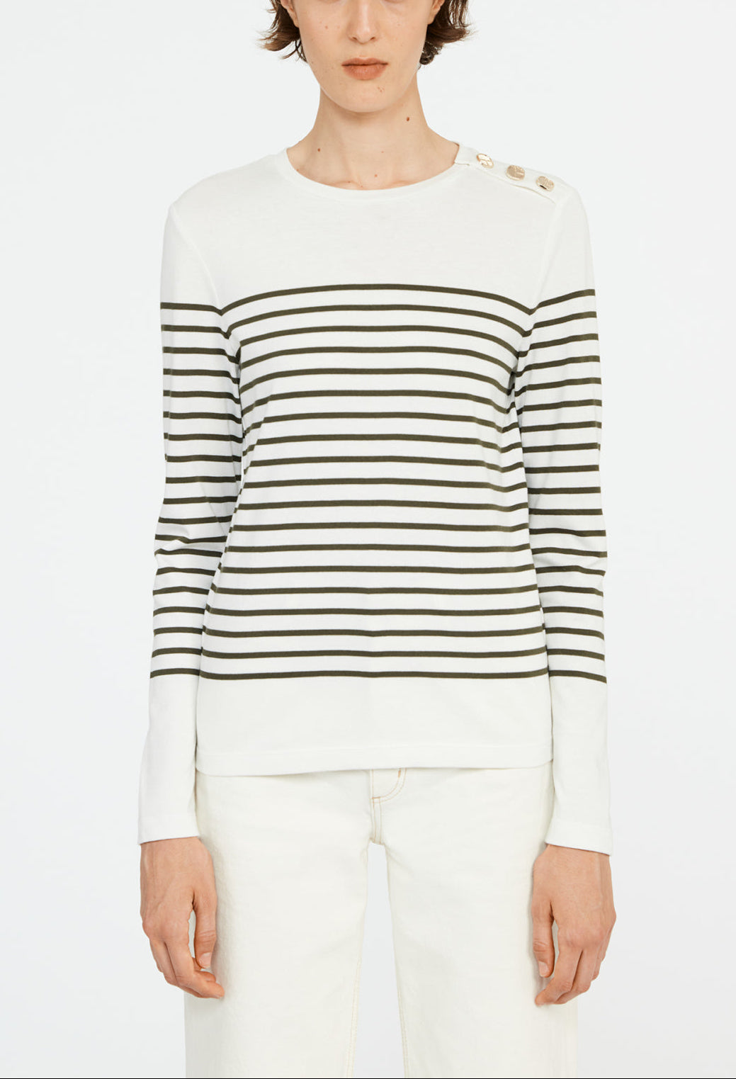 T-shirt marinière à bouton Faume - seconde main