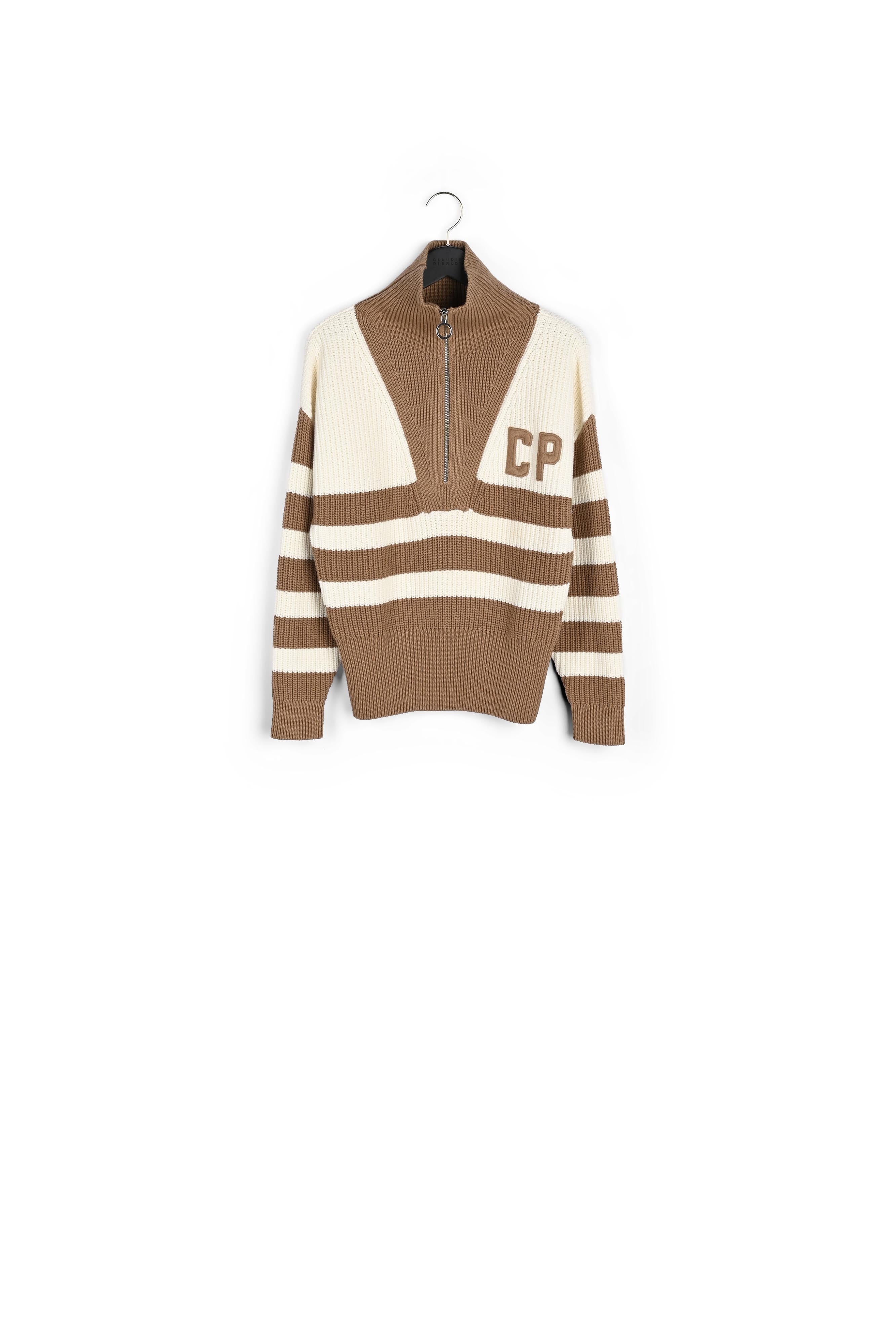 Pull col camionneur rayé Faume - seconde main