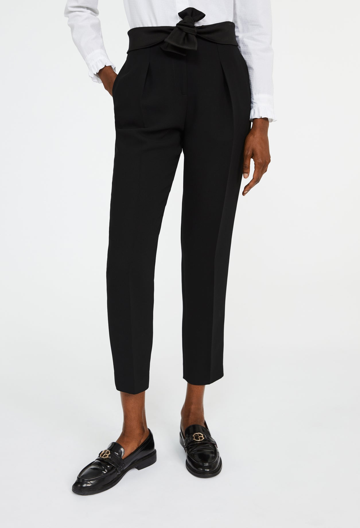 Pantalon tailleur carotte Faume - seconde main