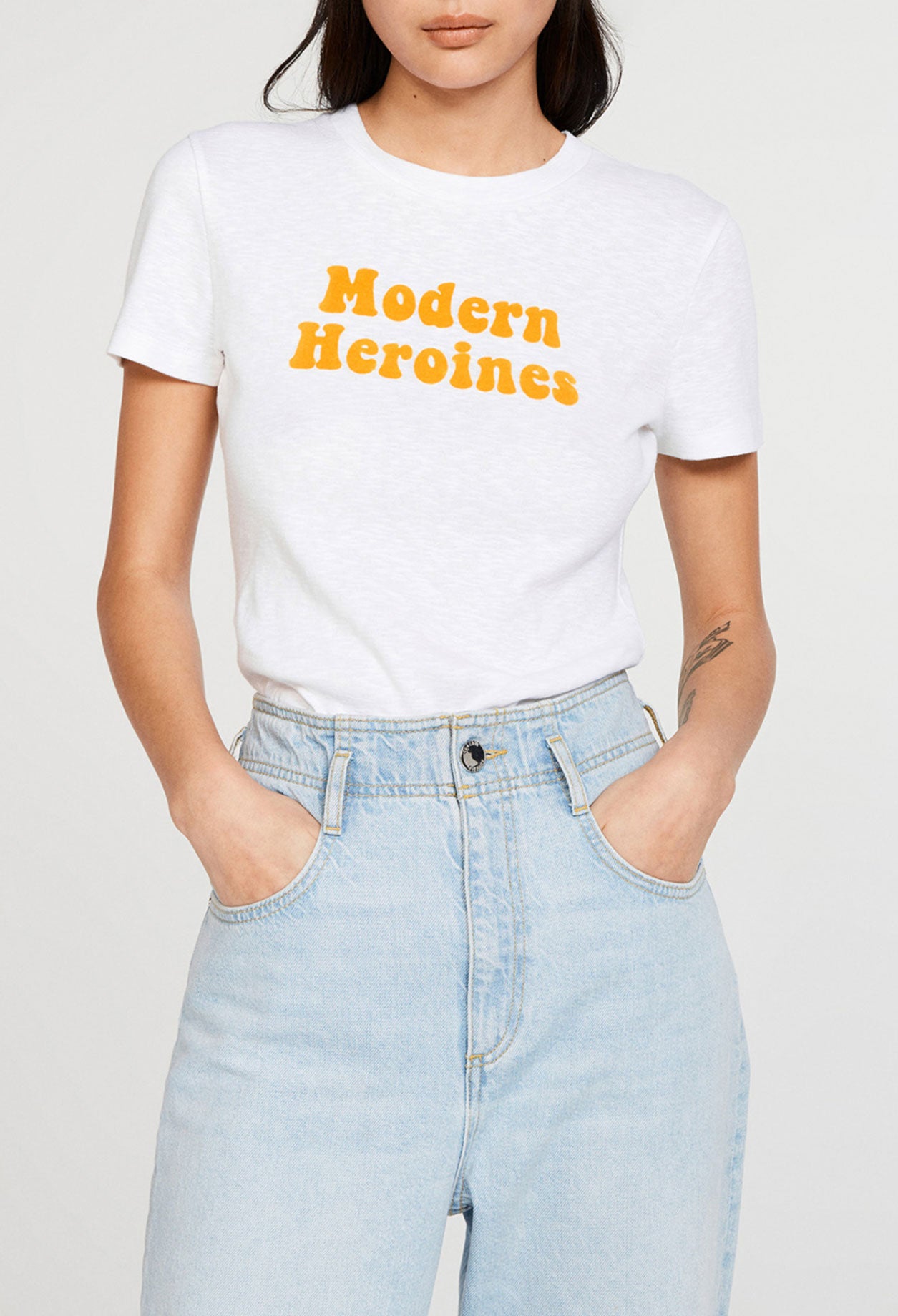 T-shirt sérigraphié en coton biologique Faume - seconde main