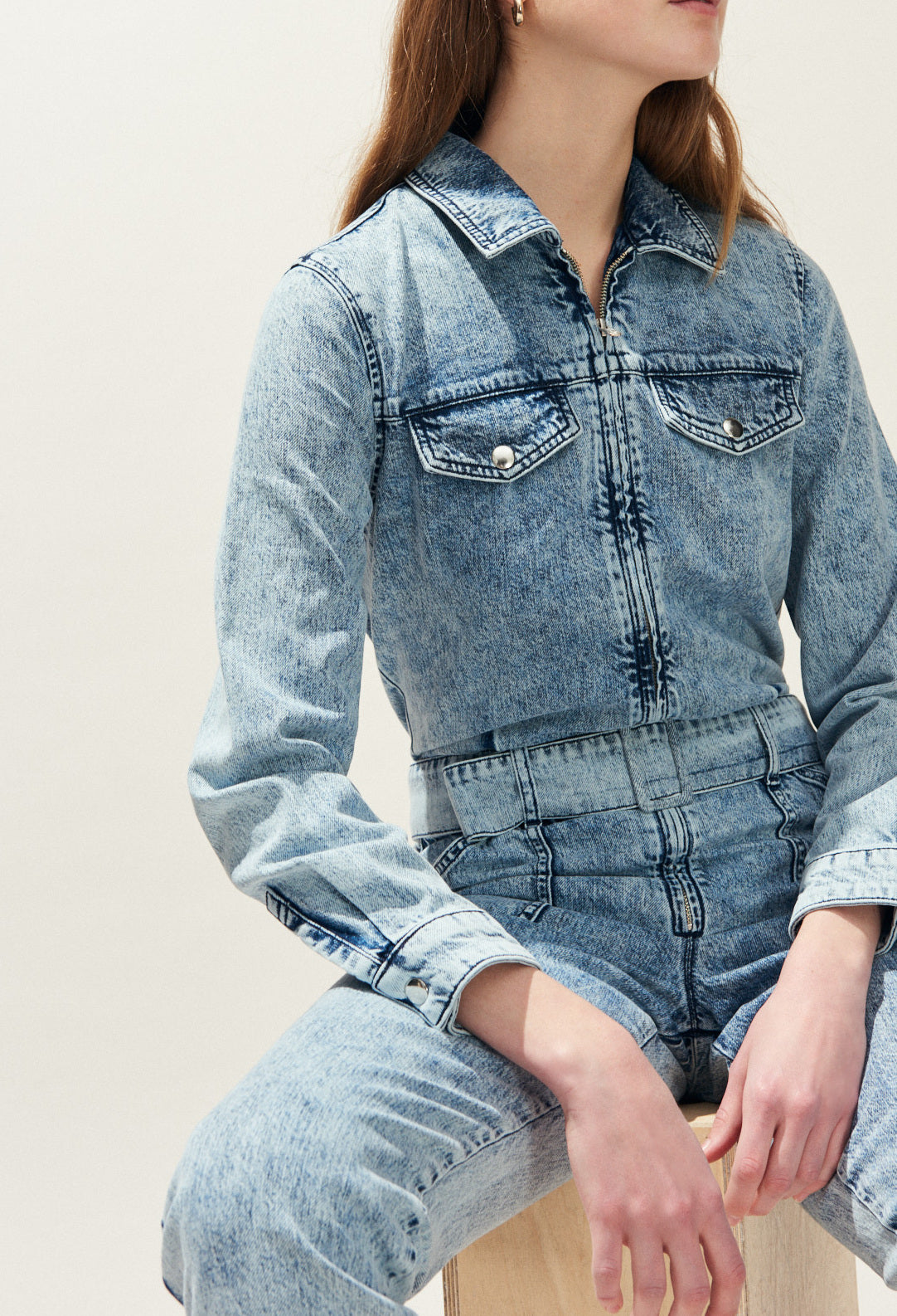 Combinaison en jean tie&dye Faume - seconde main