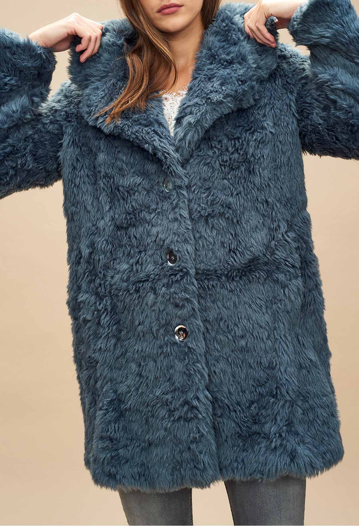 Manteau en fausse fourrure Faume - seconde main