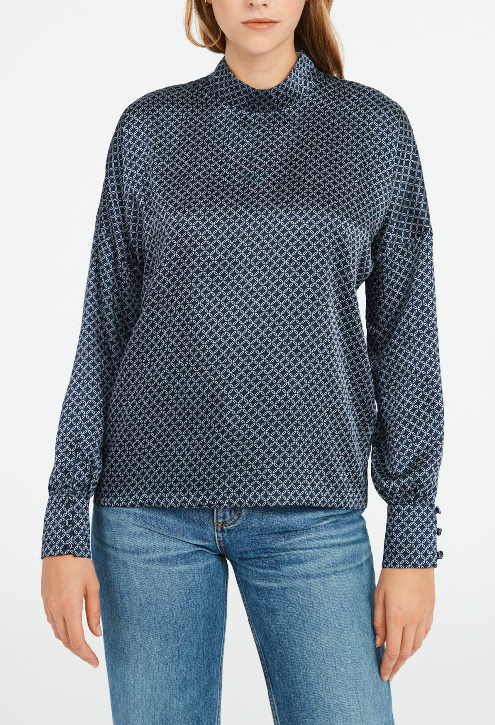 Blouse imprimé géométrique Faume - seconde main