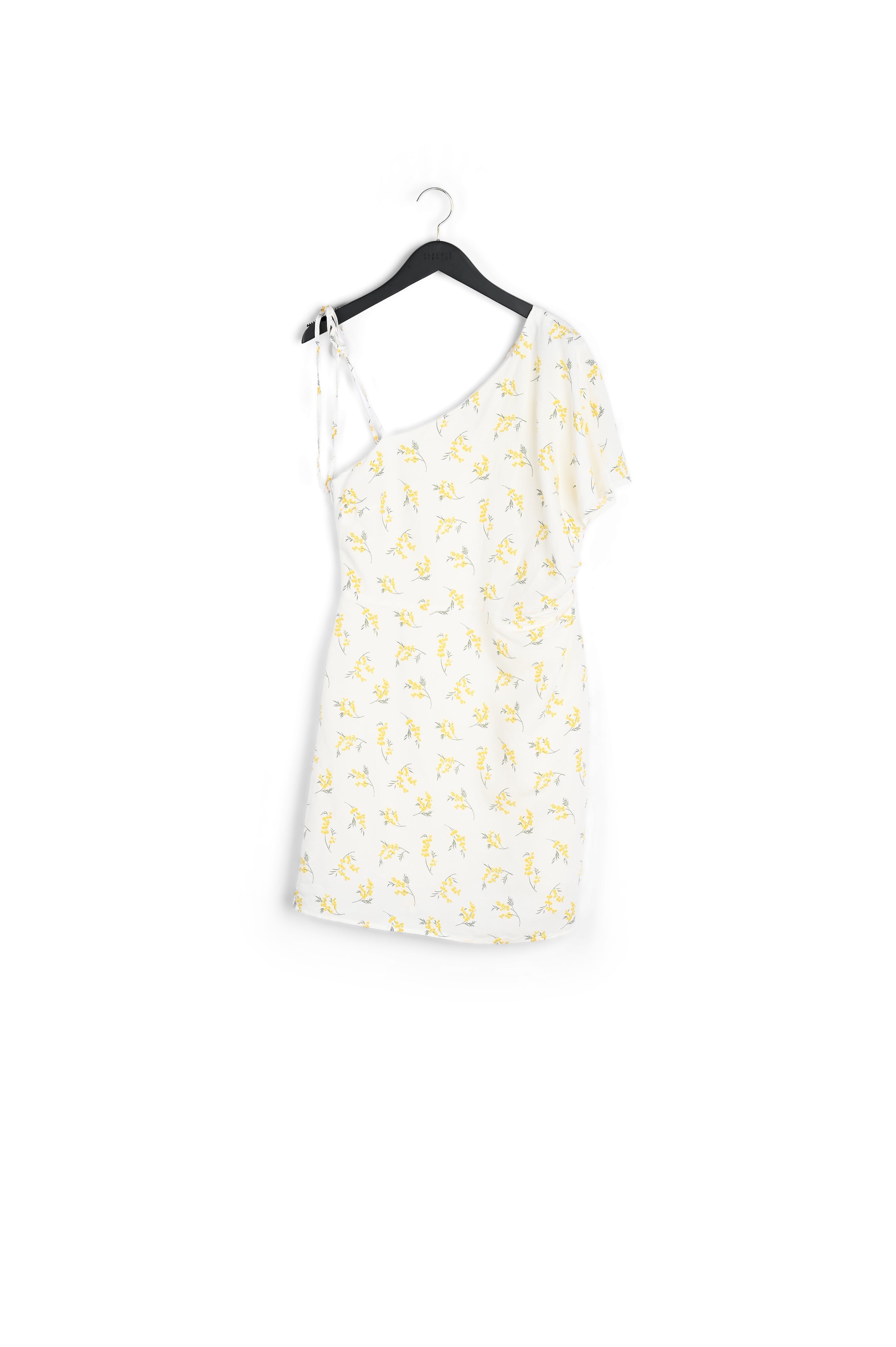 Robe midi asymétrique mimosa Faume - seconde main