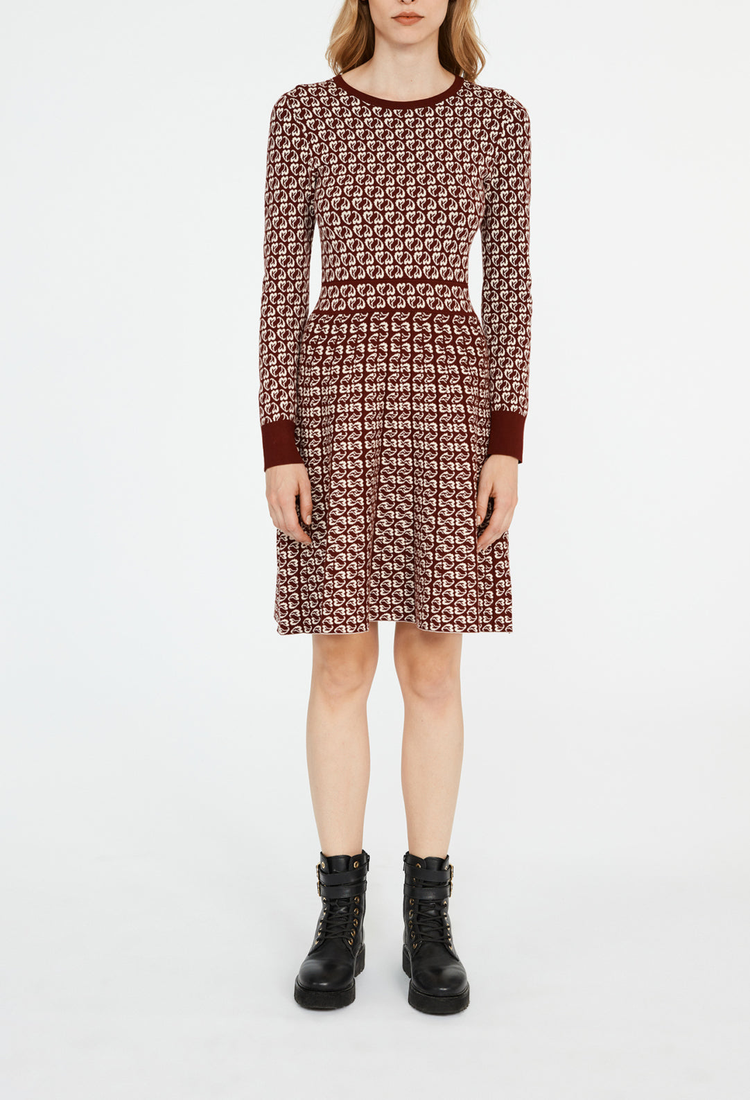 Robe courte imprimés cœur Faume - seconde main