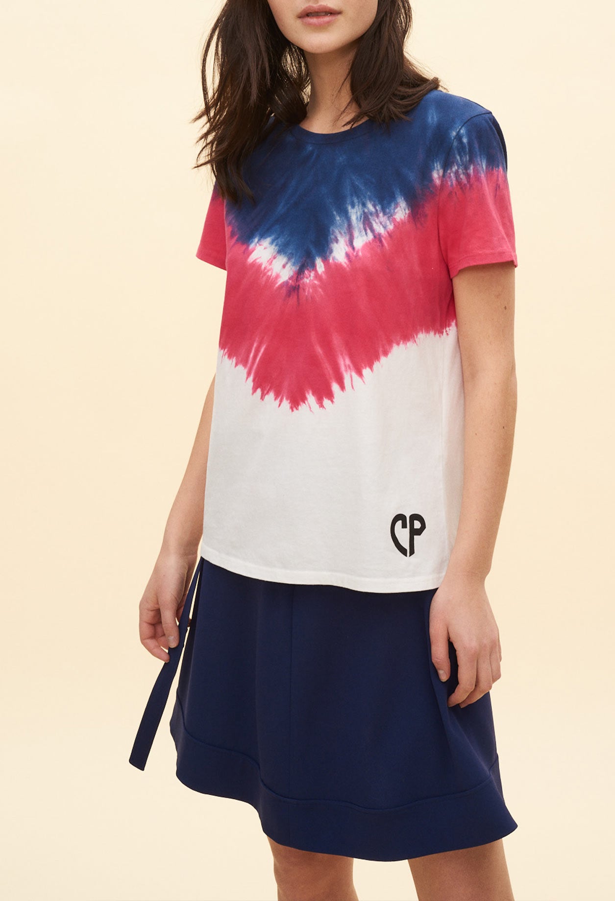 T-shirt tie & dye géométrique Faume - seconde main