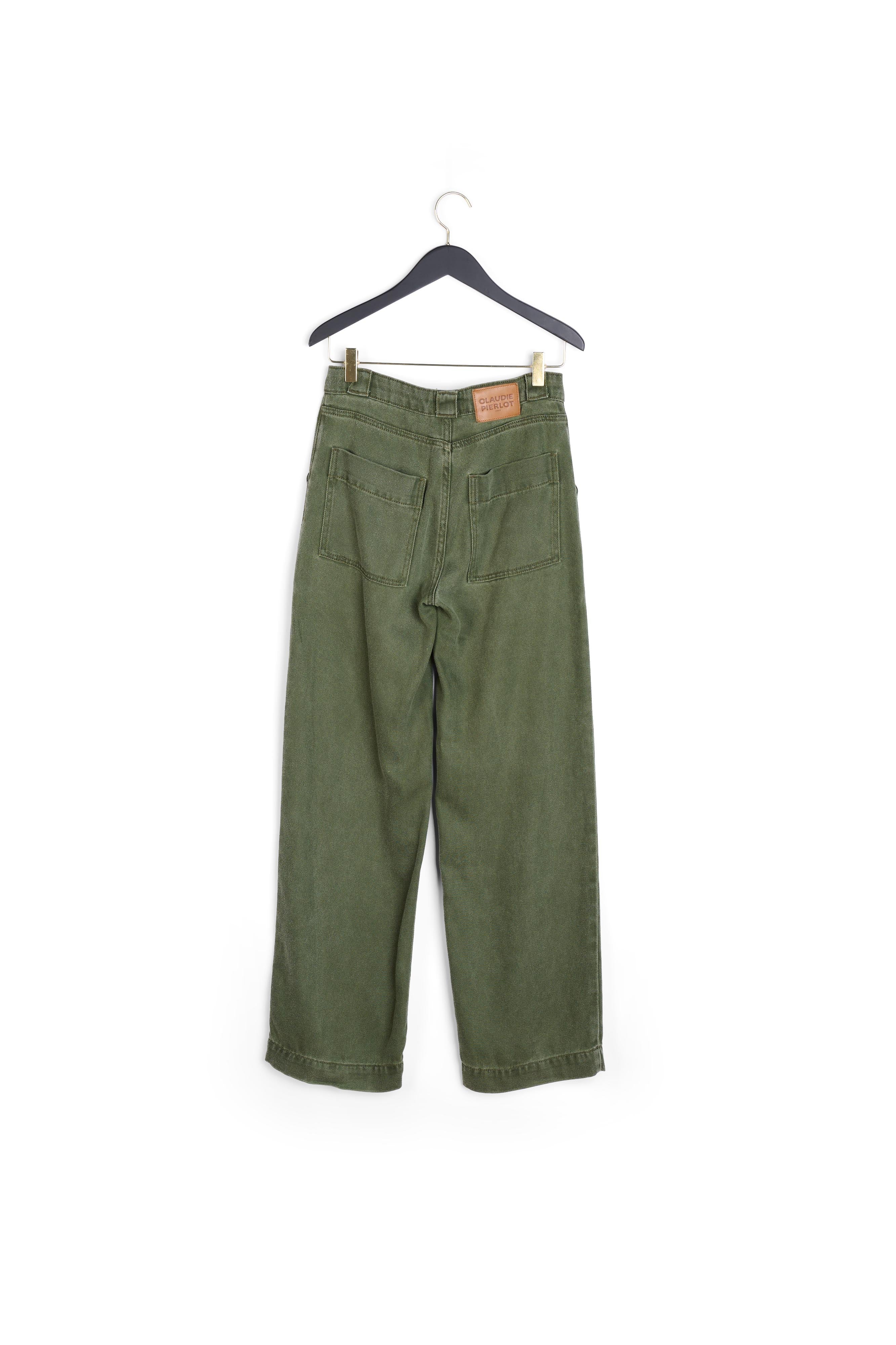 Pantalon cargo large kaki Faume - seconde main