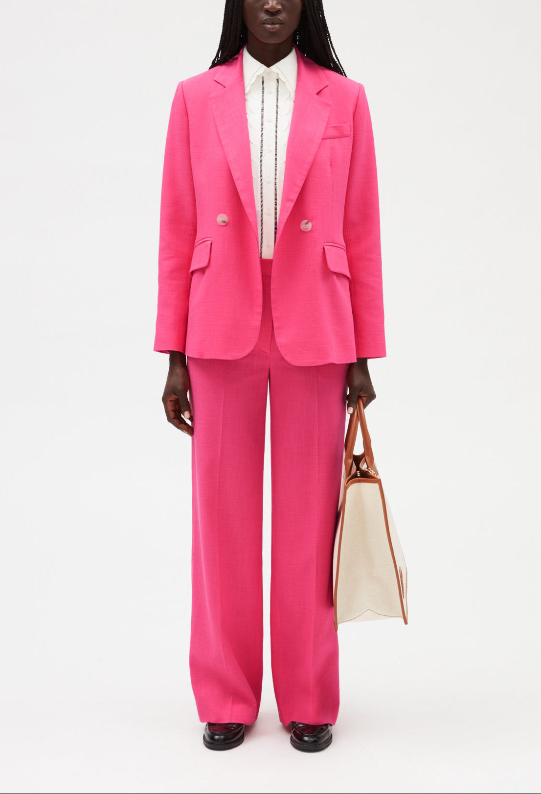 Veste tailleur rose Faume - seconde main