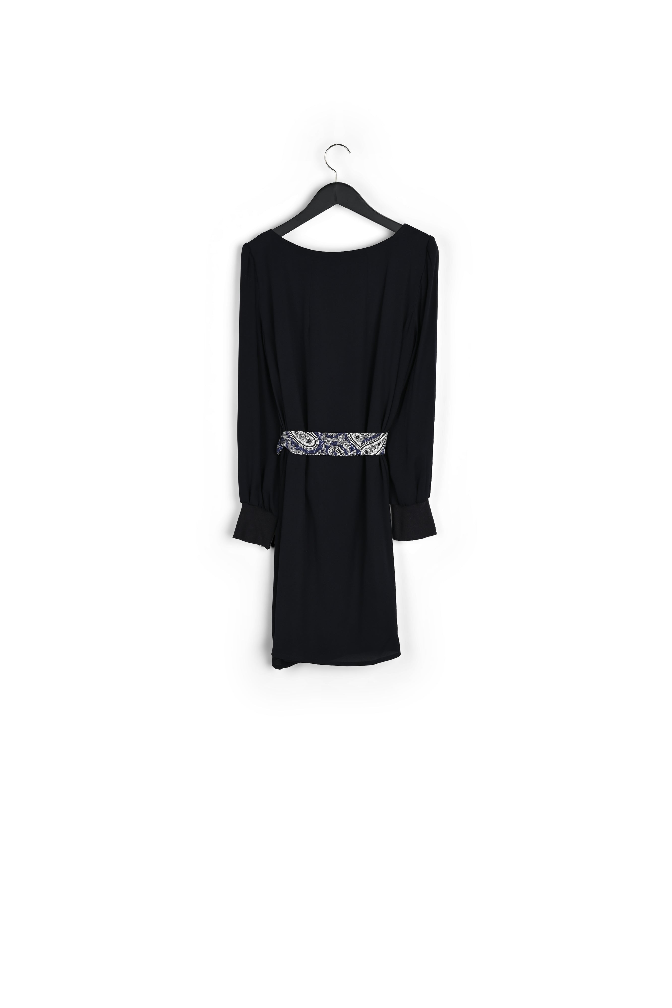 Robe fluide à ceinture foulard imprimée Faume - seconde main