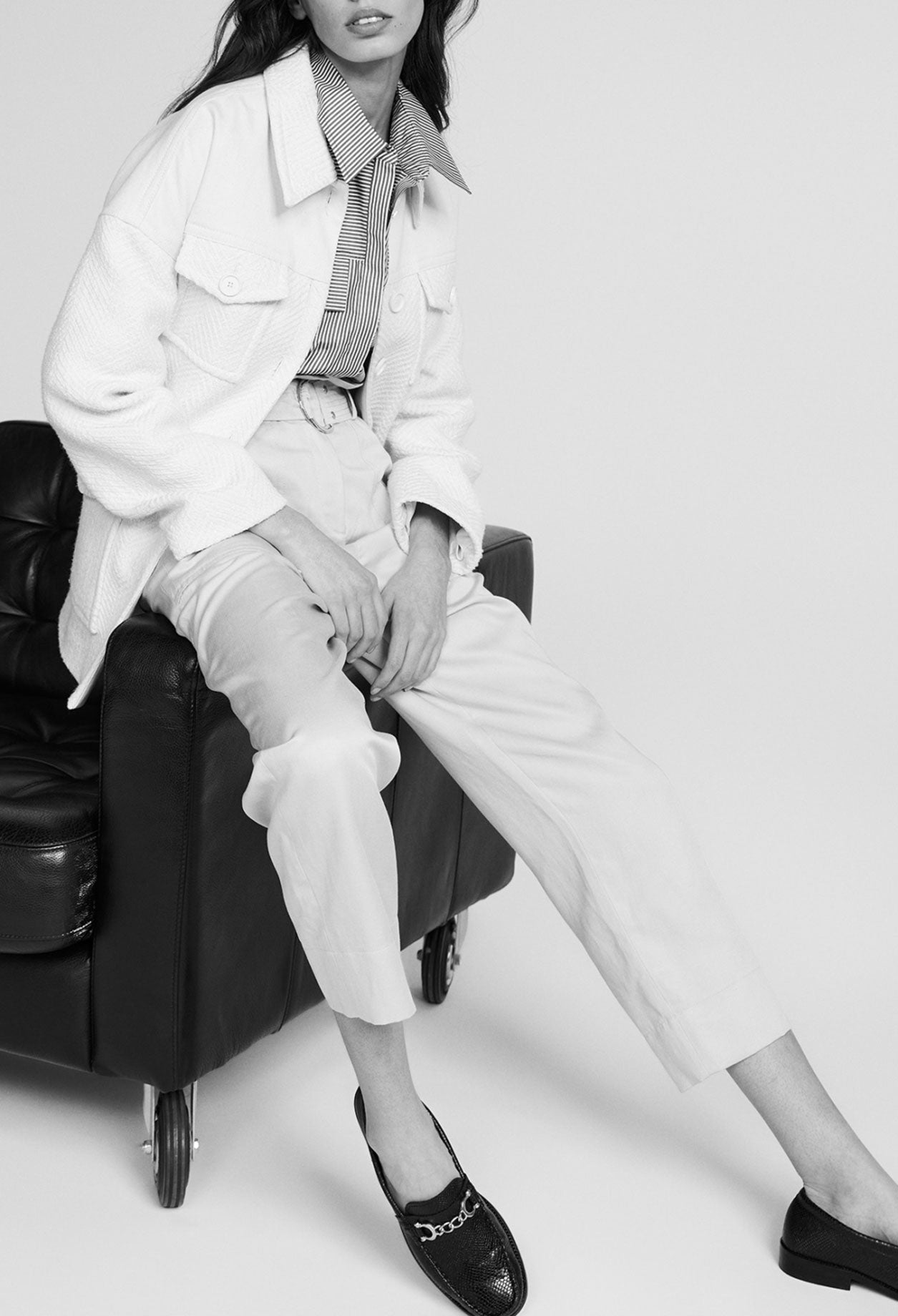 Chemise rayée en coton biologique Faume - seconde main