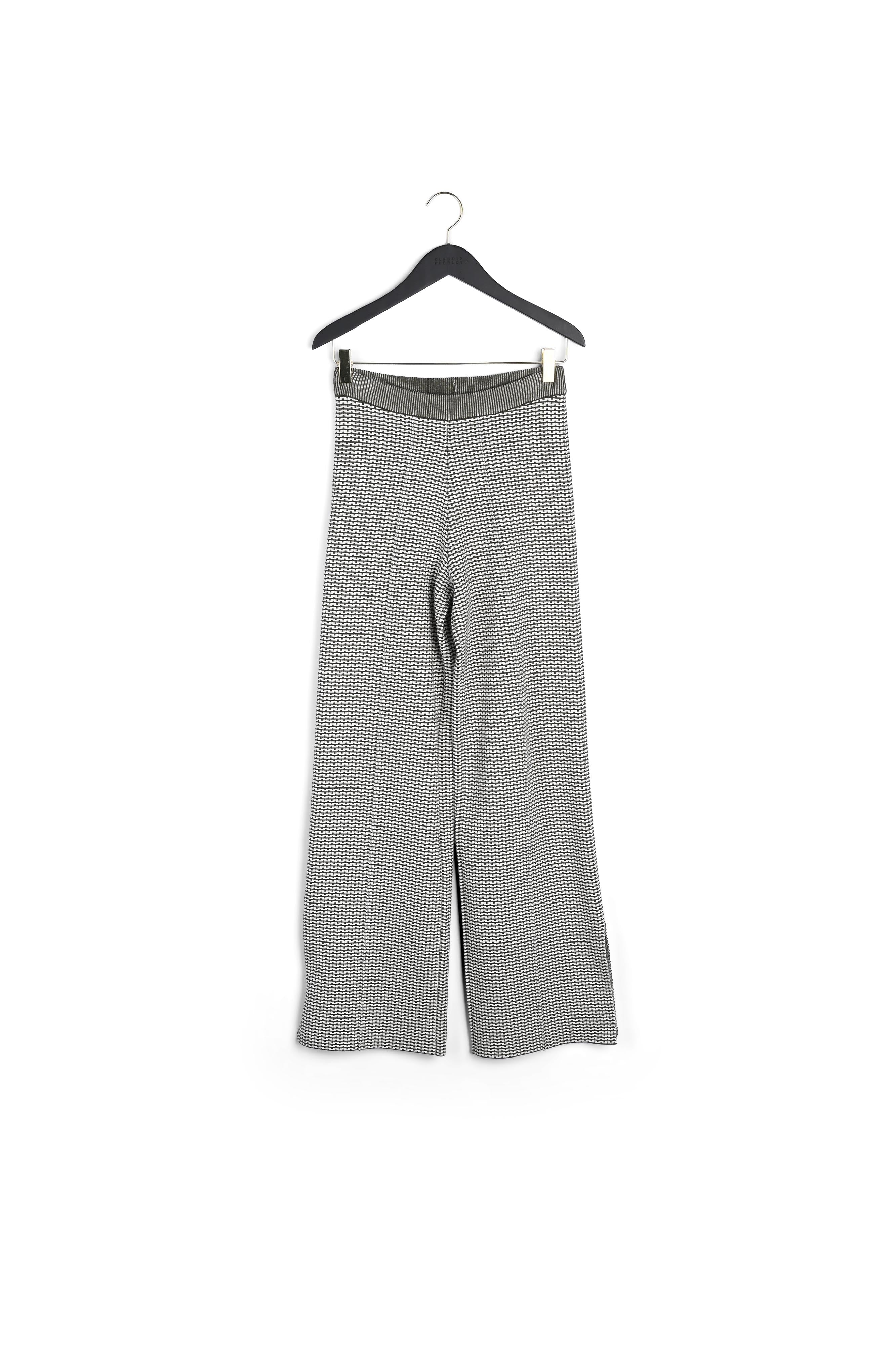 Pantalon bicolore maille à motifs Faume - seconde main