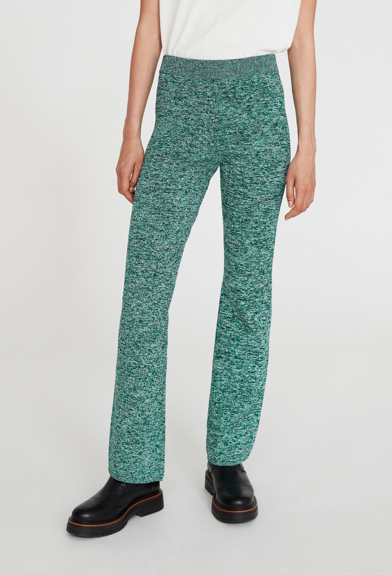 Pantalon maille effet chinée Faume - seconde main