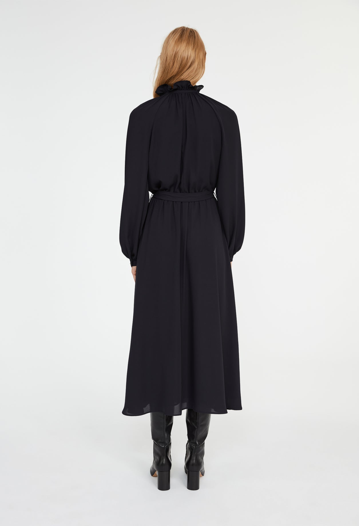 Robe longue col victorien Faume - seconde main