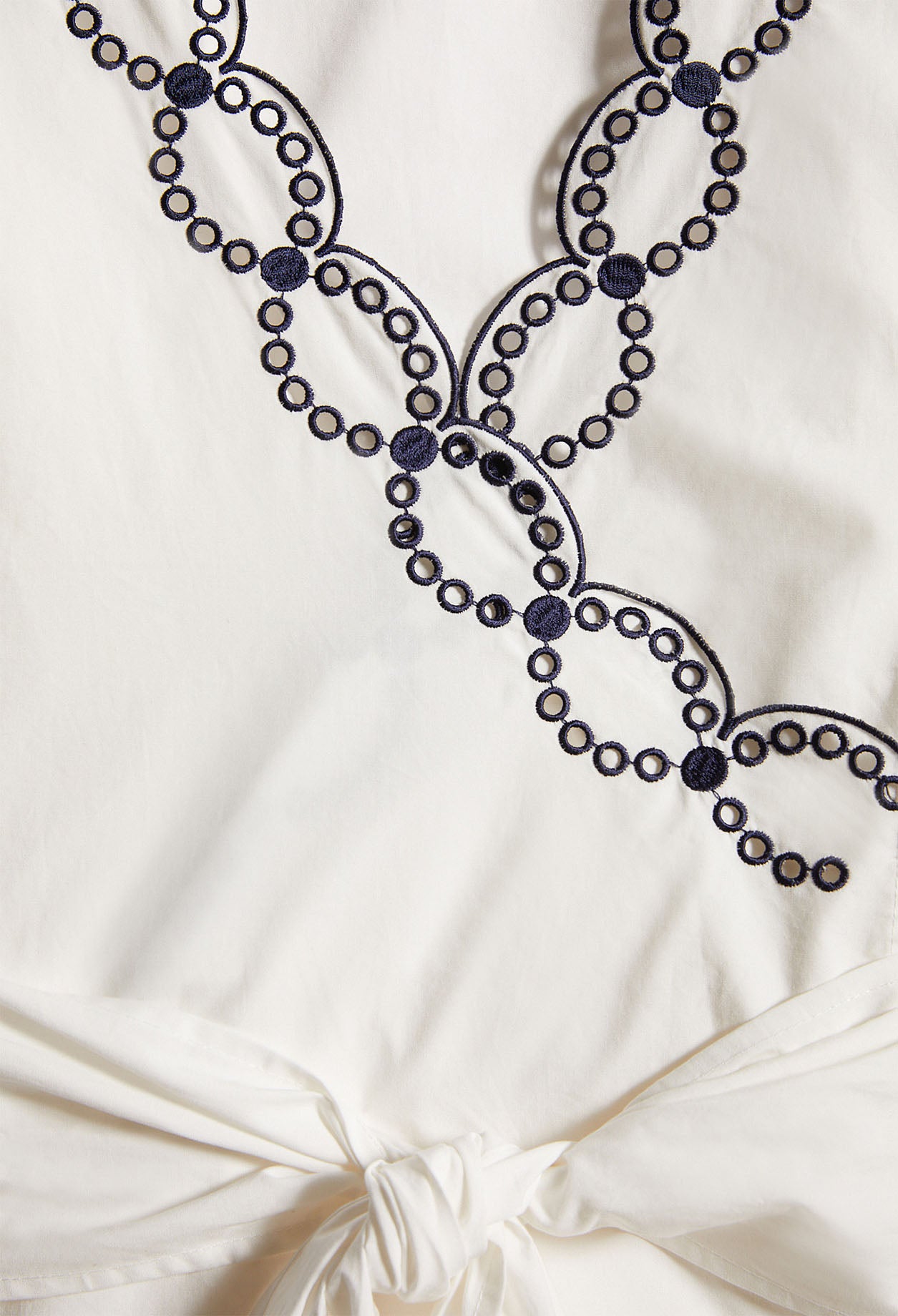 Blouse portefeuille en coton biologique Faume - seconde main