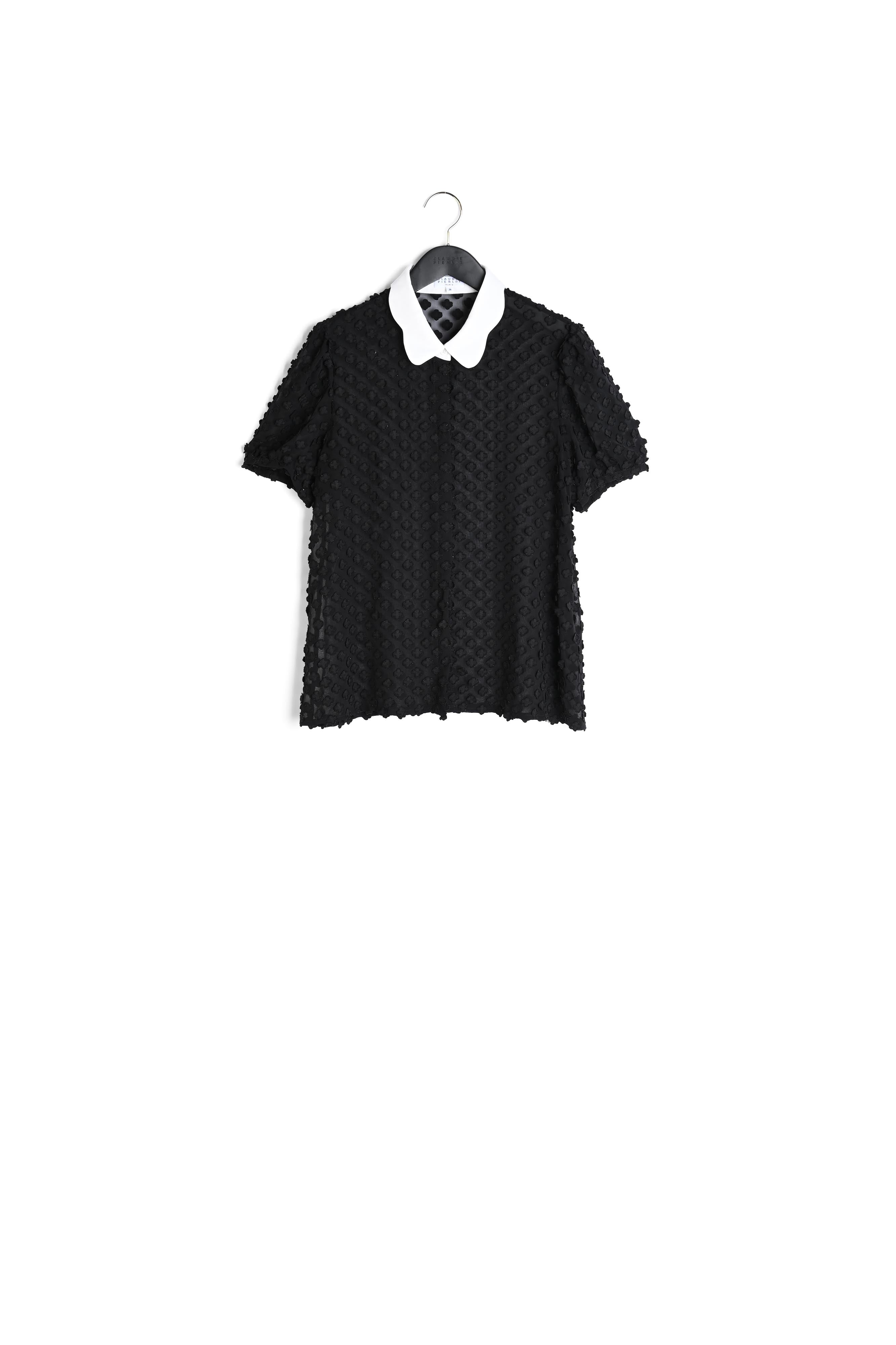 Chemisier col claudine en transparence Faume - seconde main