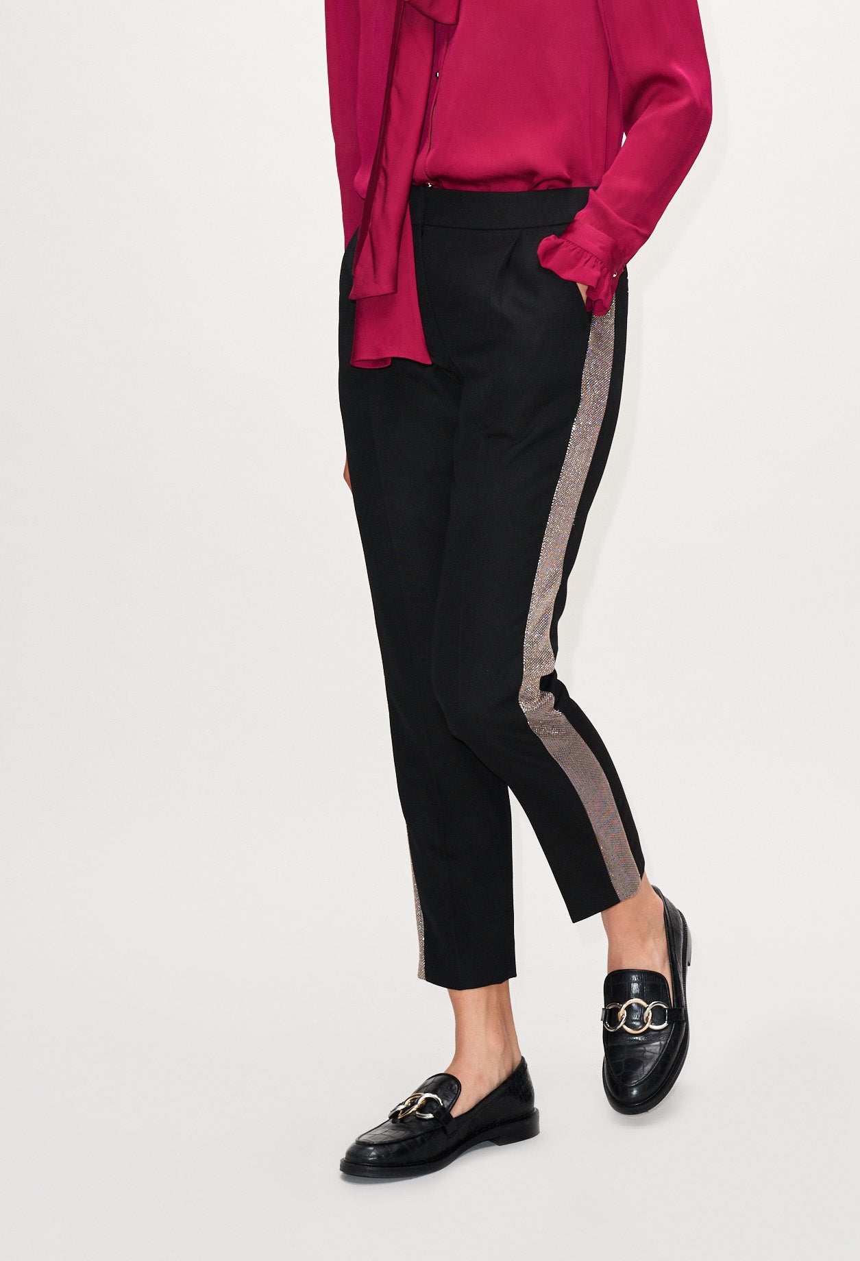 Pantalon cigarette noir Faume - seconde main