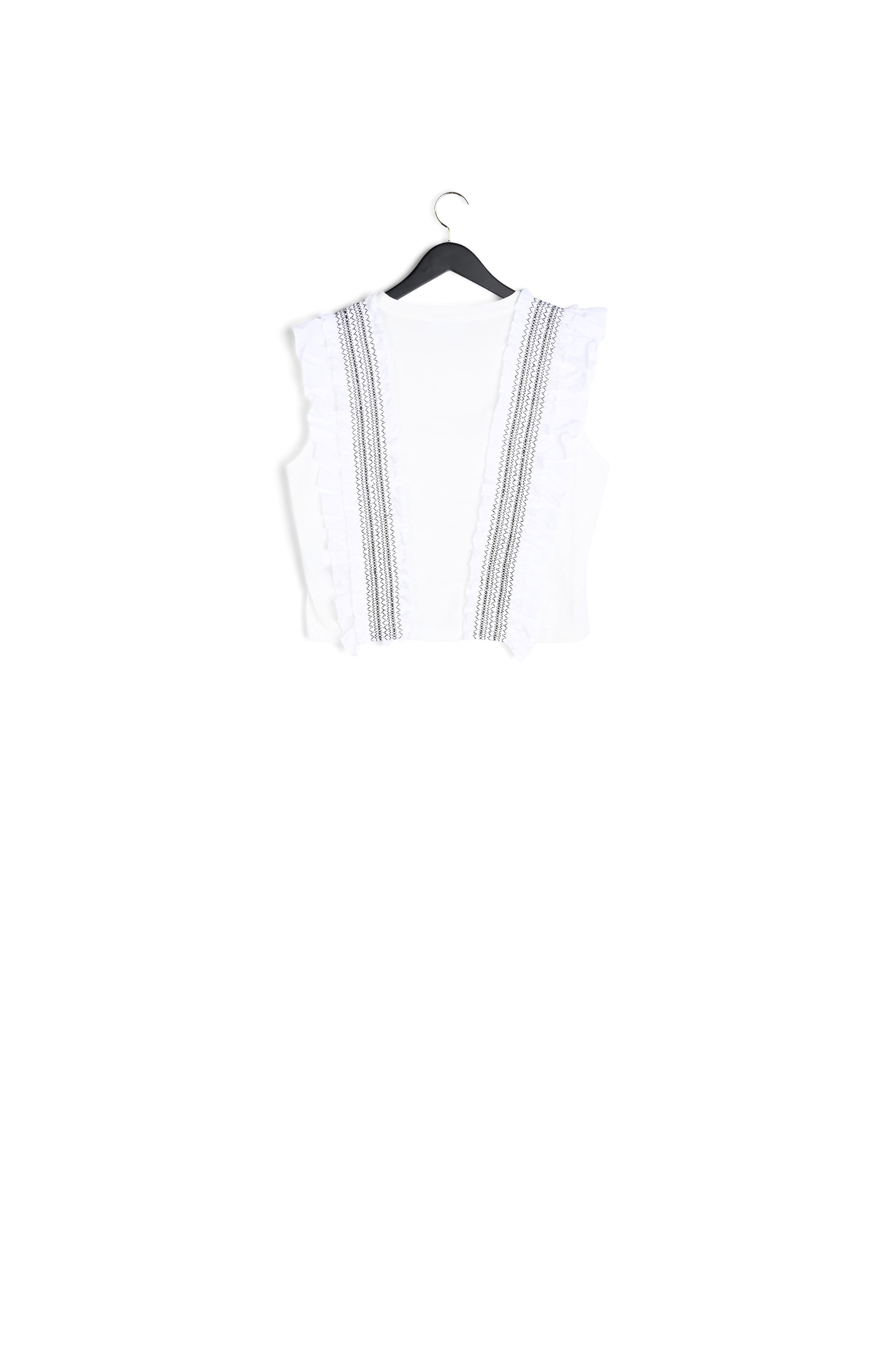 T-shirt à volants Faume - seconde main