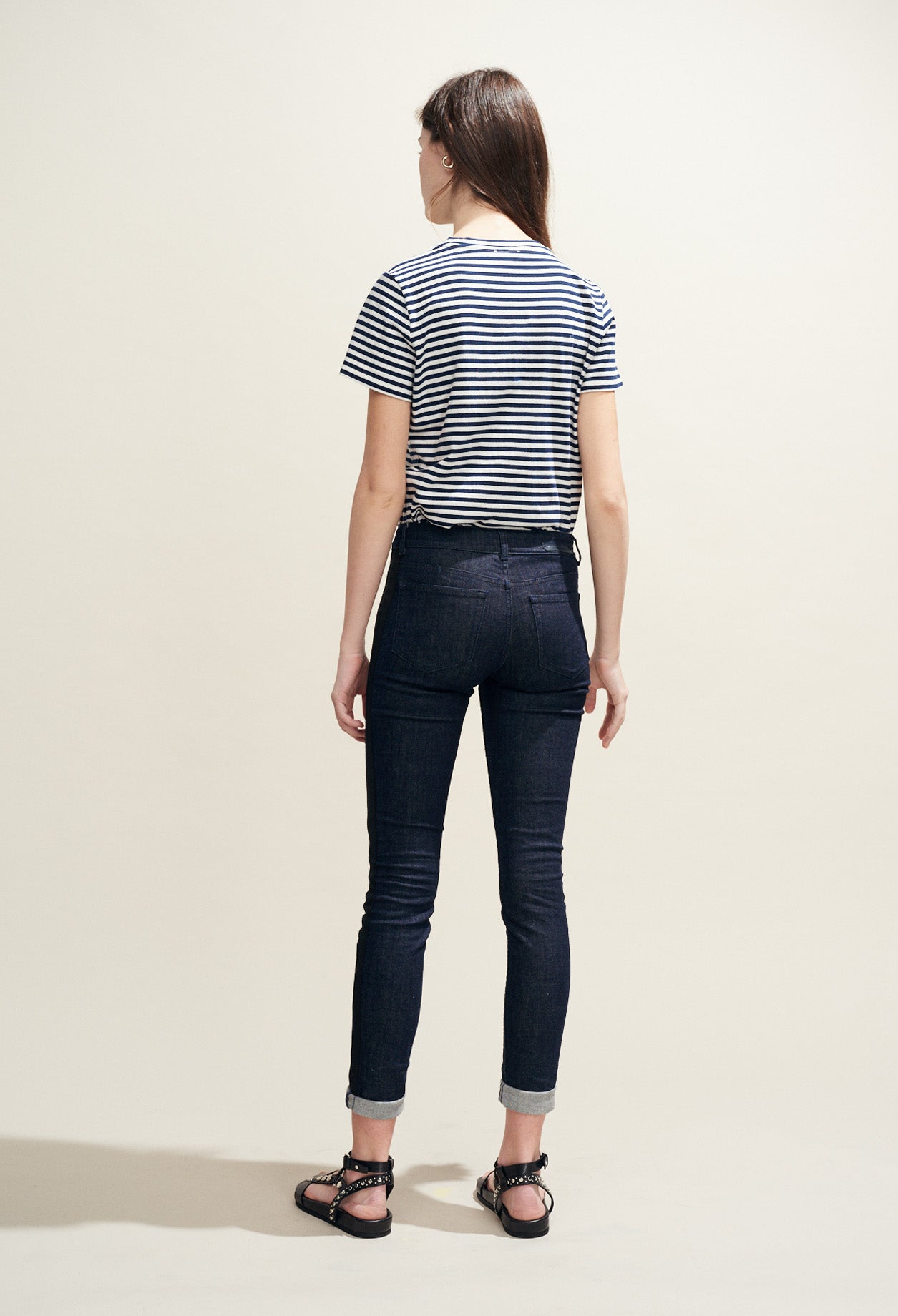 Jean brut détails sportswear Faume - seconde main