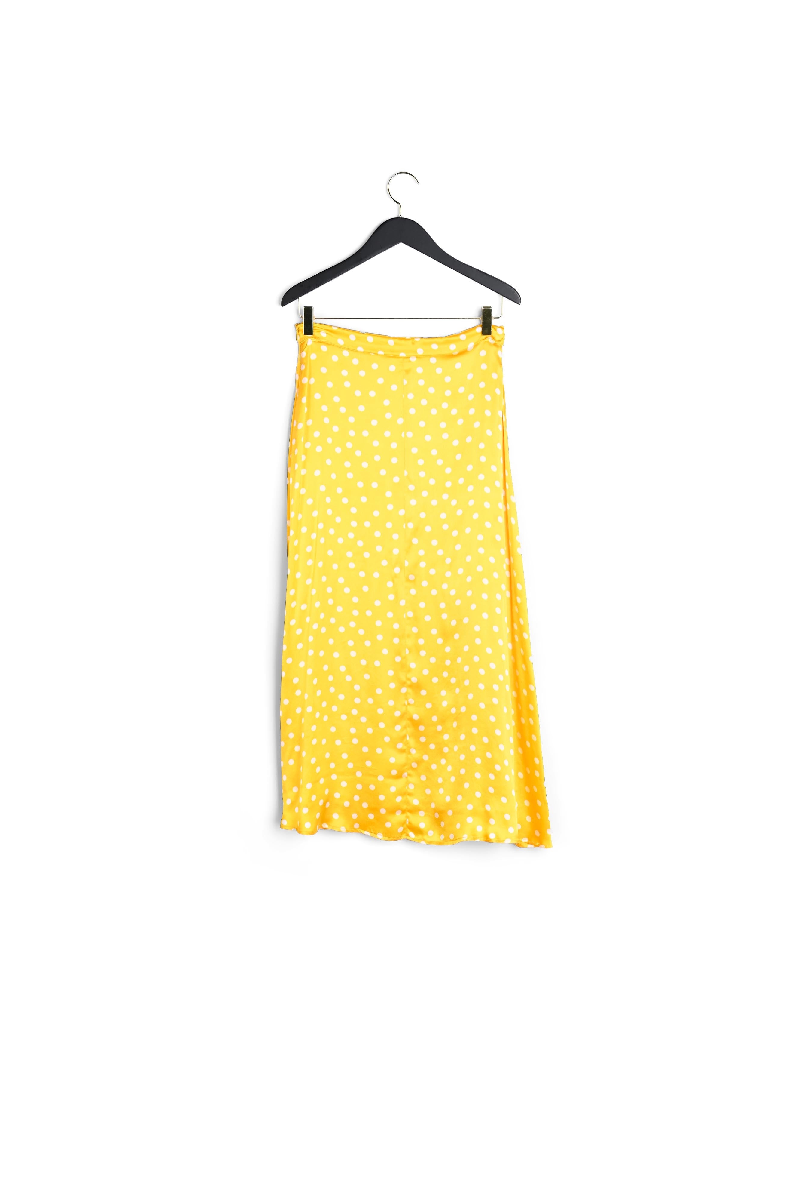 Jupe midi soie jaune Faume - seconde main