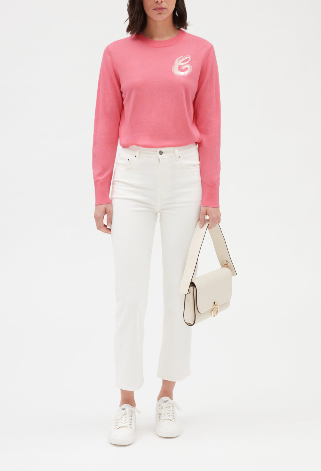 Pull en maille rose Faume - seconde main