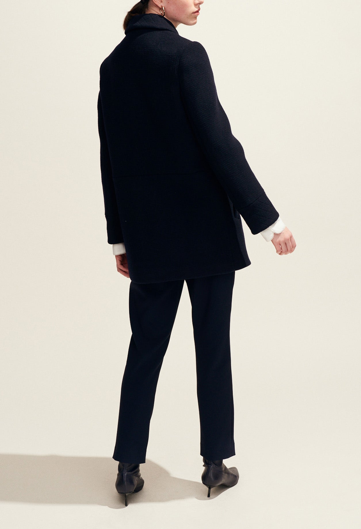 Manteau en laine forme trapèze Faume - seconde main