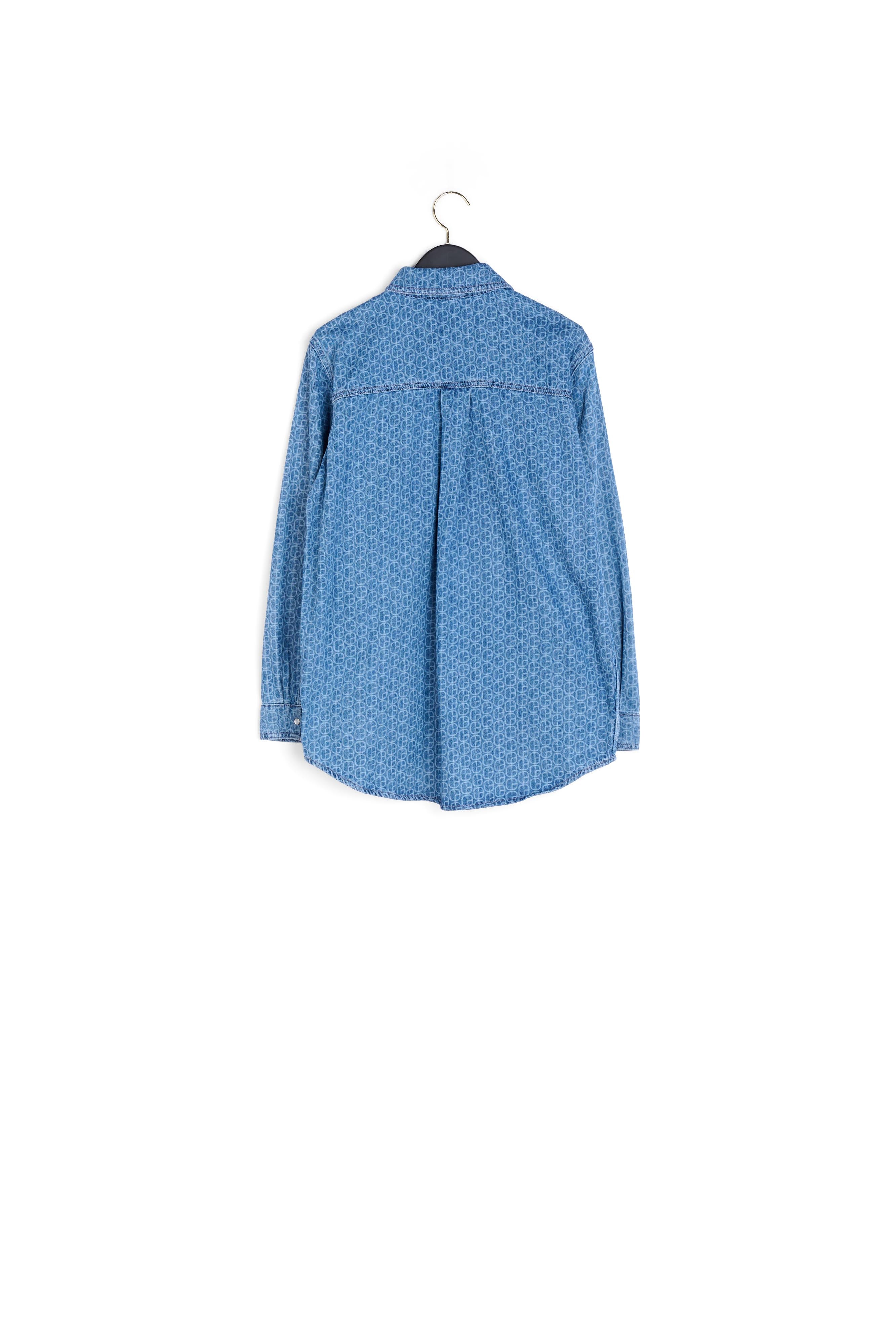 Chemise jean monogramme bleu Faume - seconde main