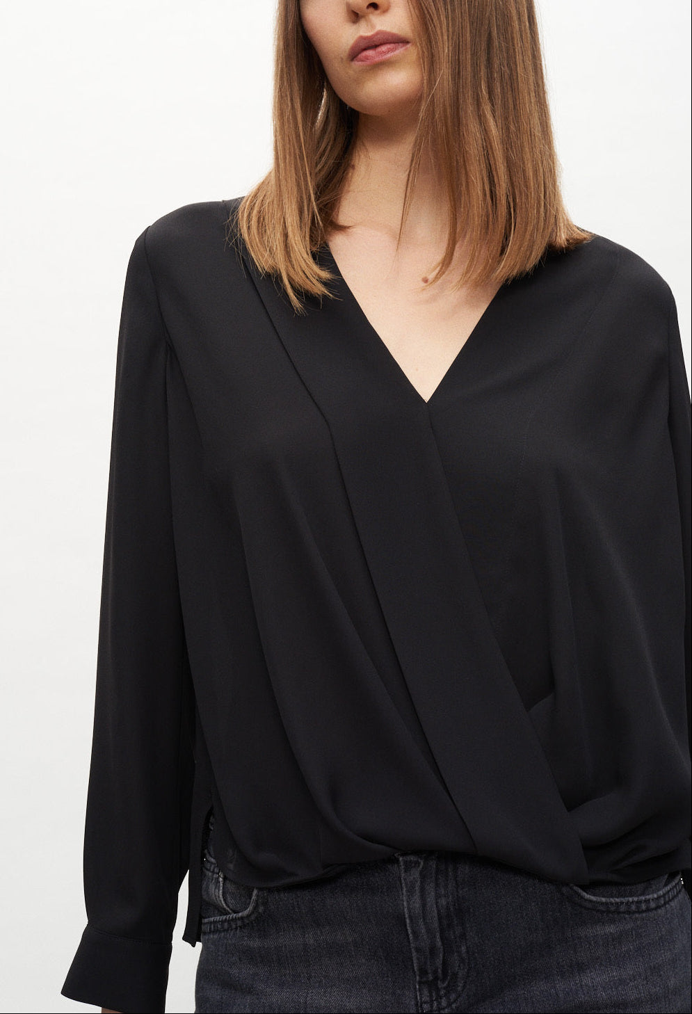 Blouse façon cache-cœur Faume - seconde main