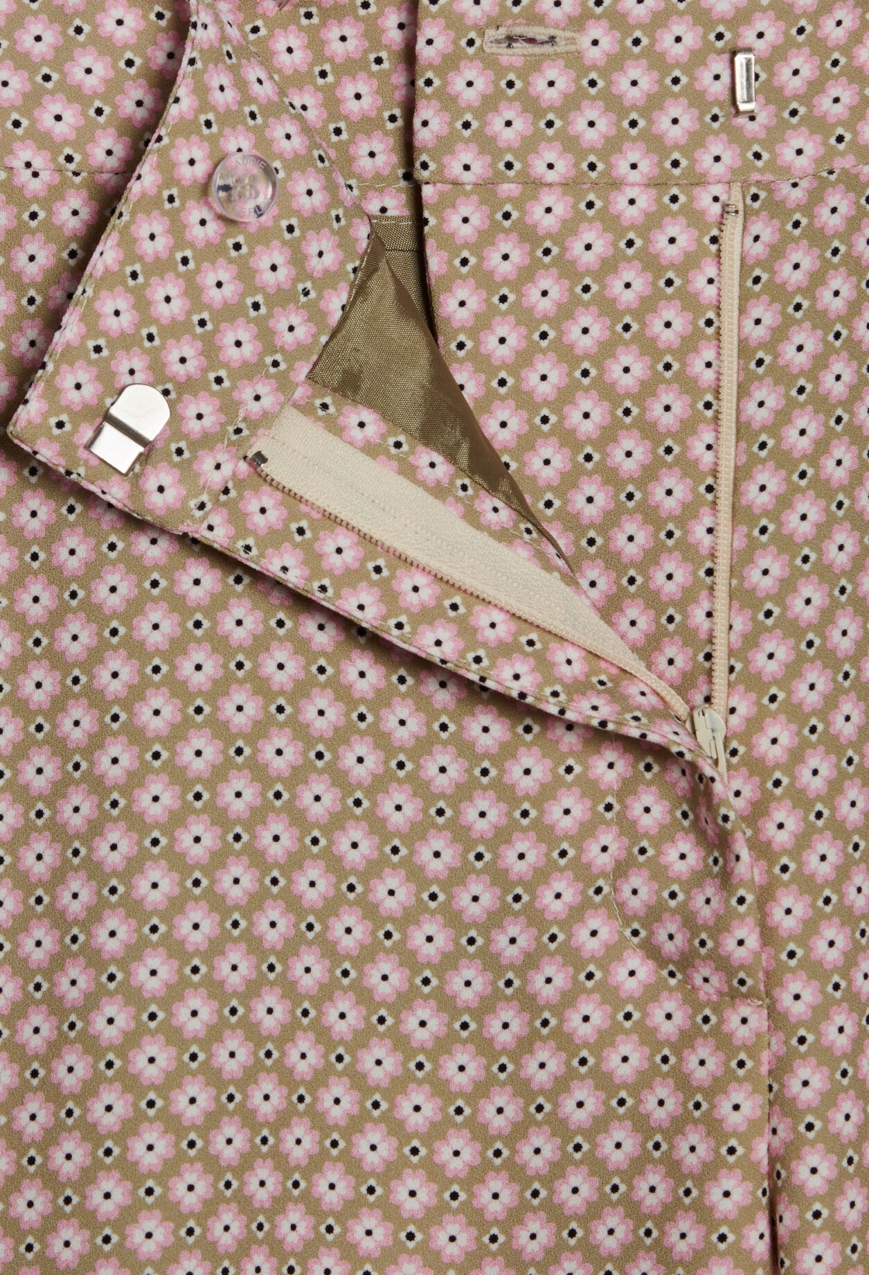 Pantalon imprimé rose Faume - seconde main