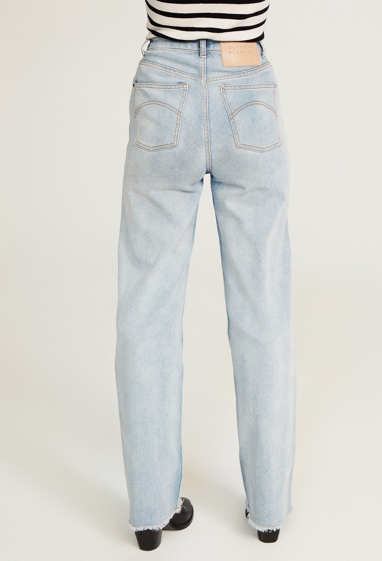 Jean taille haute bleu clair Faume - seconde main