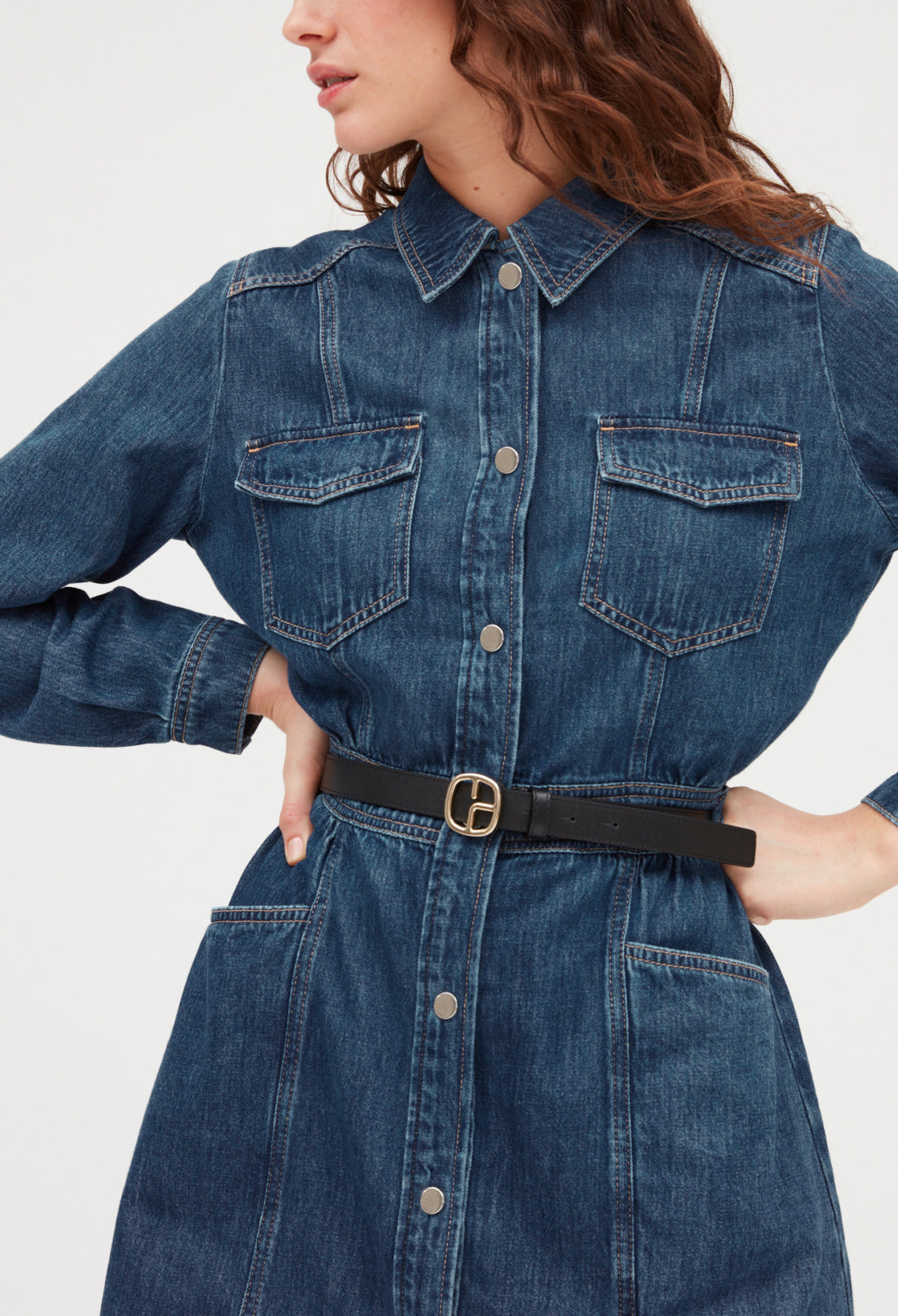 Robe courte denim mid-blue Faume - seconde main