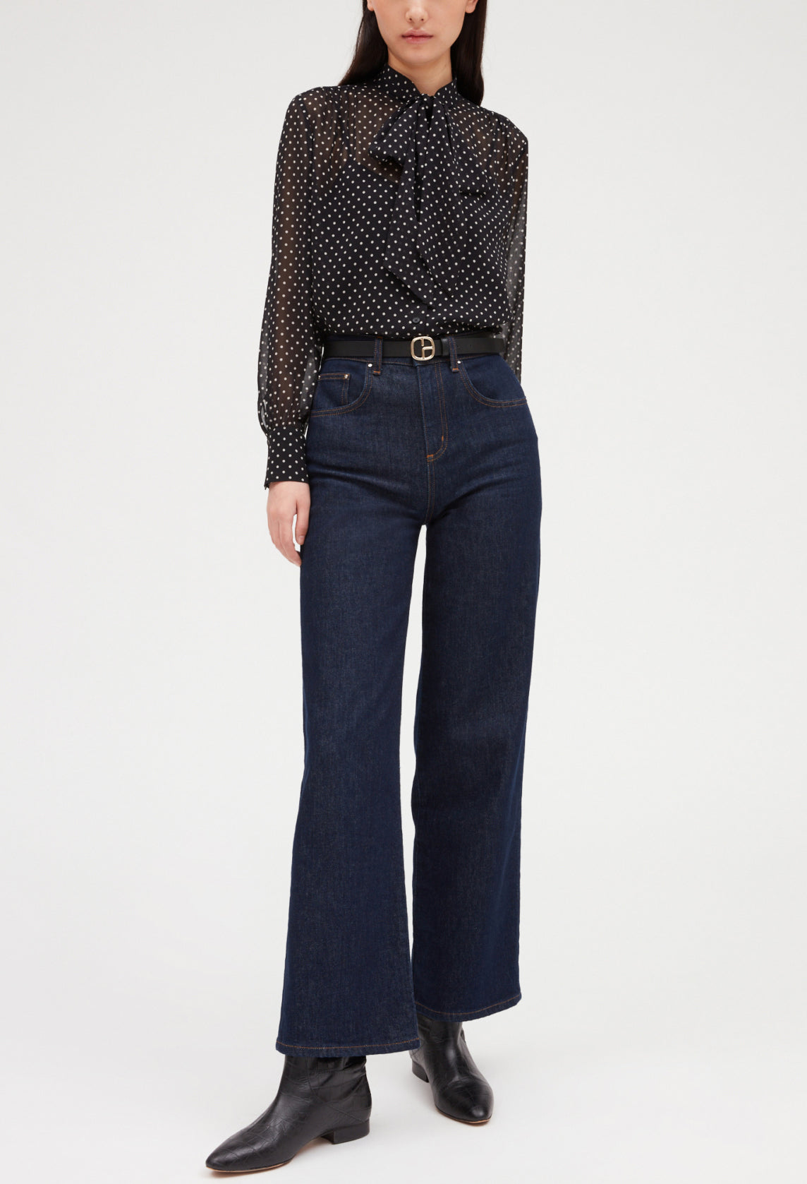 Jean denim brut large Faume - seconde main