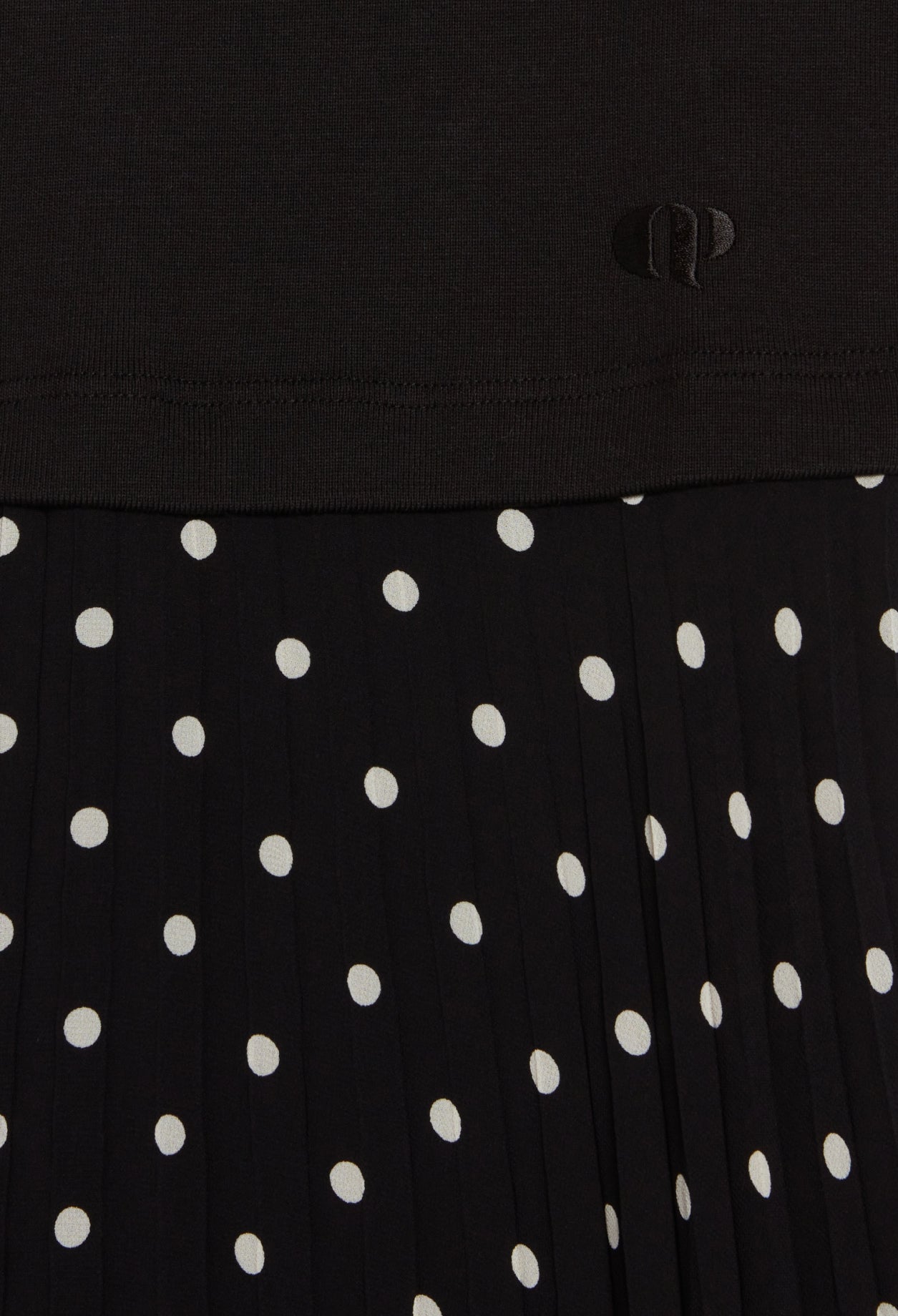 Robe midi bicolore à pois Faume - seconde main