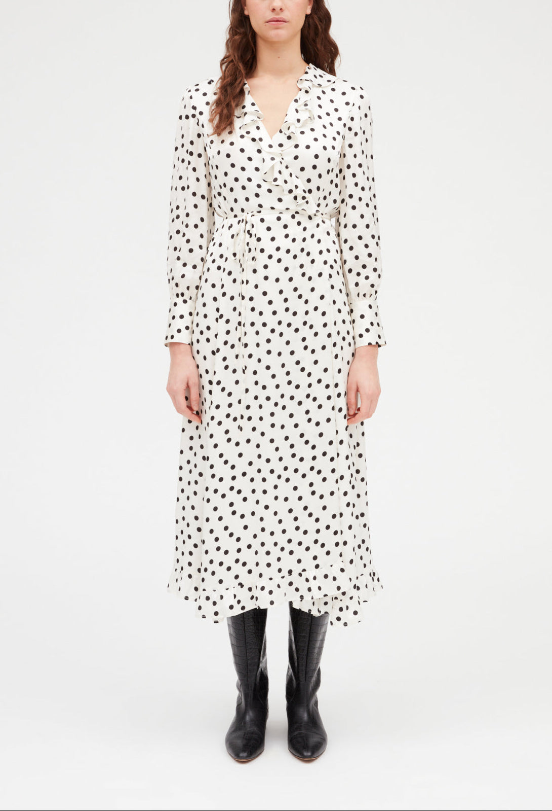 Robe midi pois Faume - seconde main
