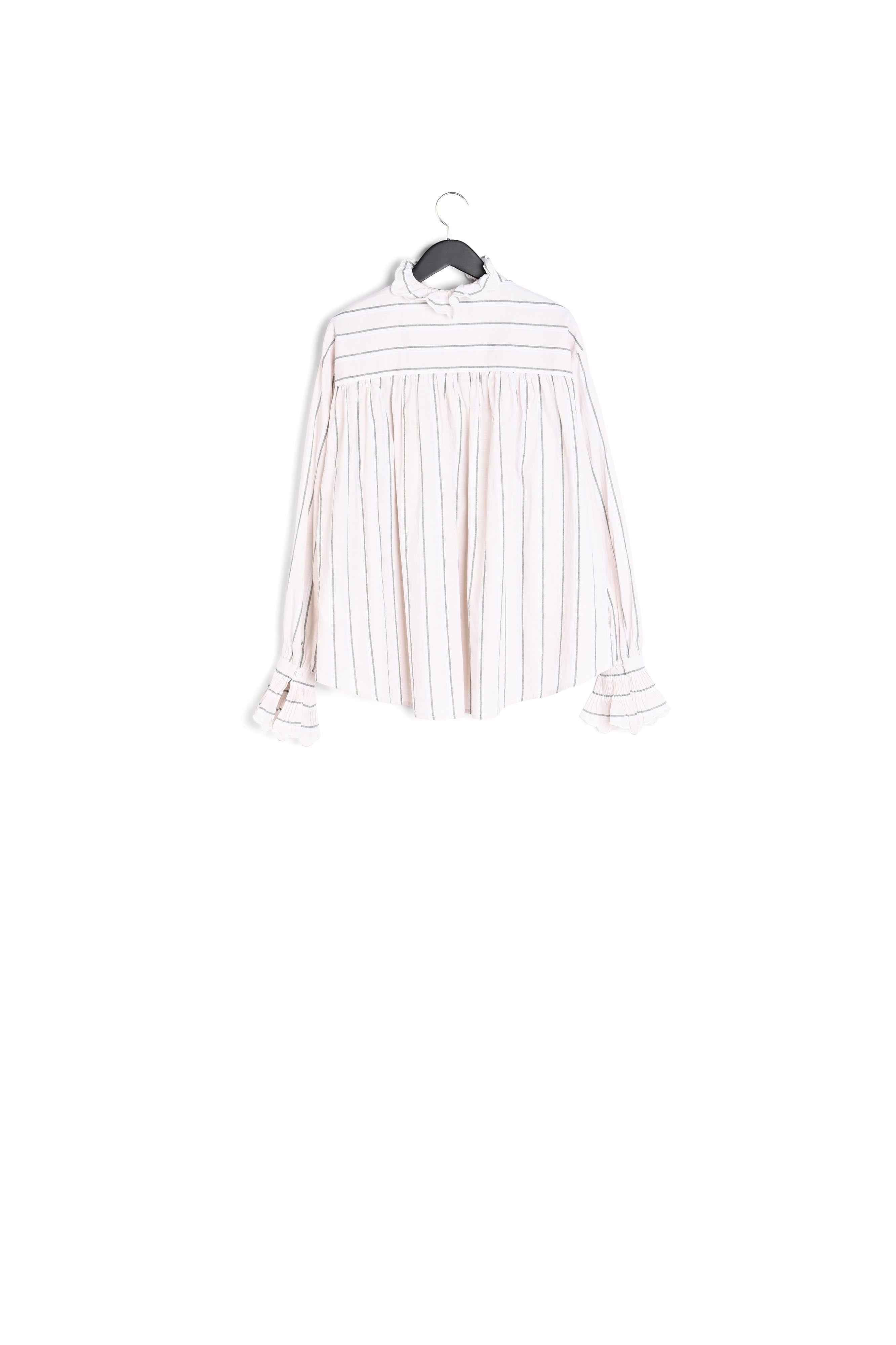 Chemise rayée à volants Faume - seconde main