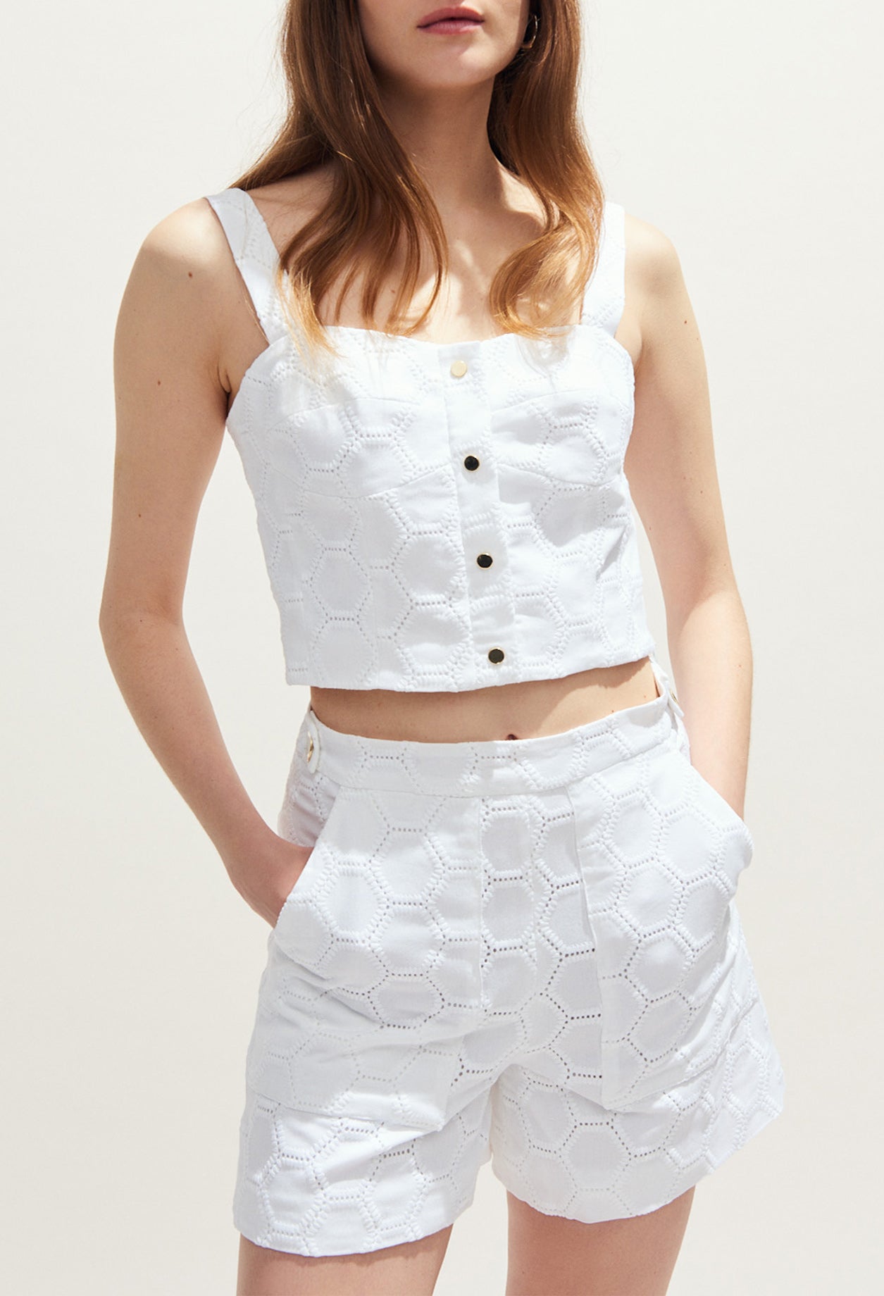 Top à bretelles effet bustier Faume - seconde main